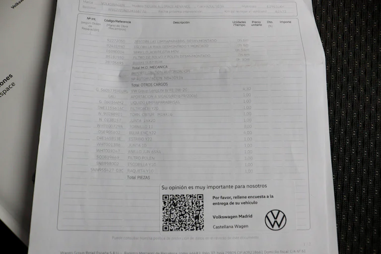 Volkswagen Tiguan ALLSPACE 1.5 TSI Advance 150cv DSG 5P S/S 7 Plazas # IVA DEDUCIBLE, NAVY, PARKTRONIC foto 25