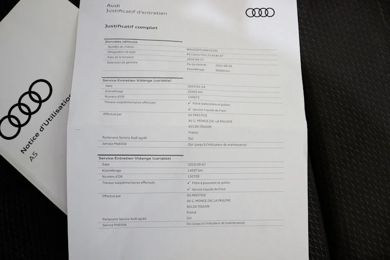 Audi A5 Cabrio 2.0 TFSI MHEV 190cv S-Tronic S-Line 2P S/S # NAVY, FAROS LED, PARKTRONIC foto 29
