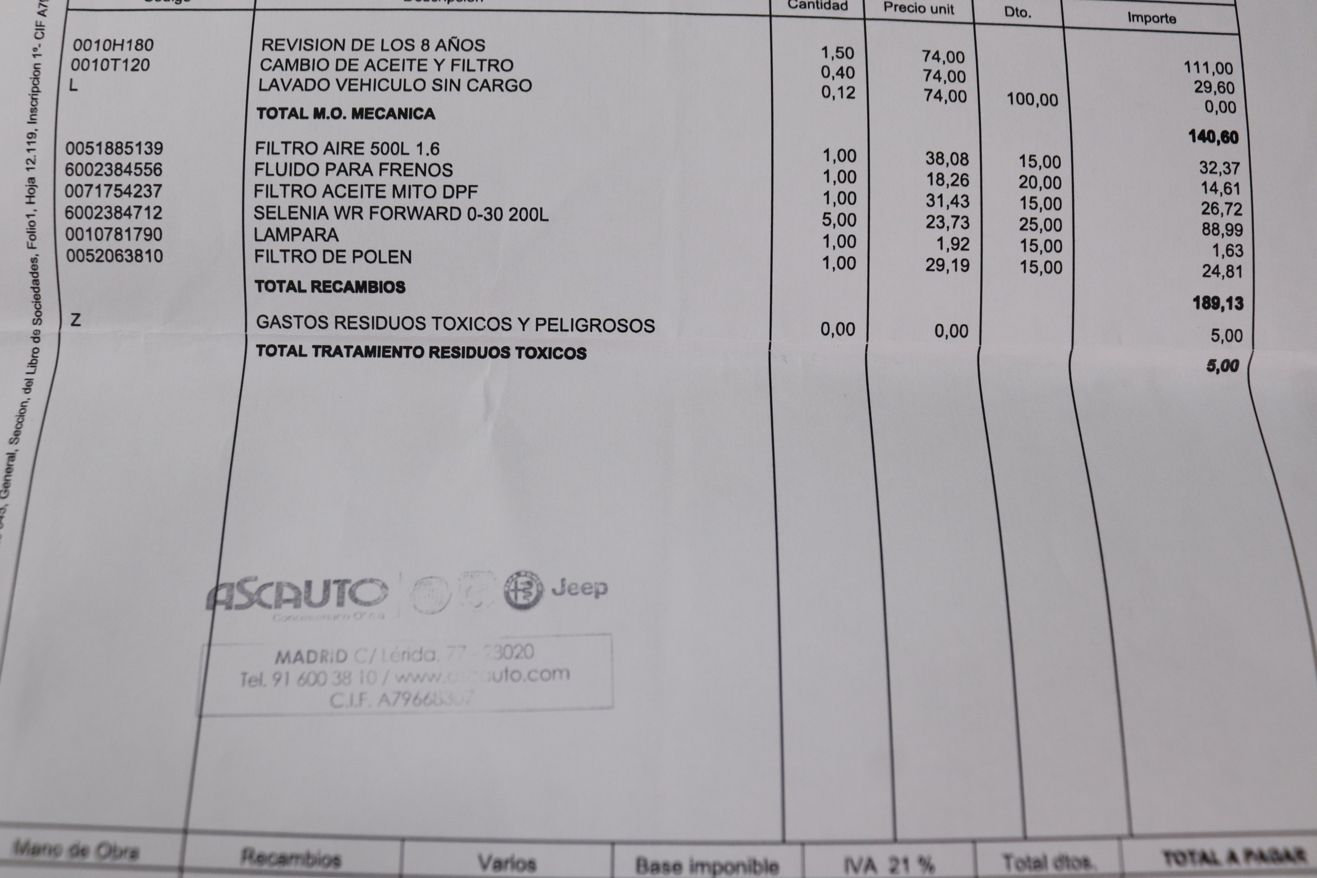 Fiat 500l 1.6 MJET LOUNGE 120cv 5P # TECHO PANORAMICO, NAVY foto 27