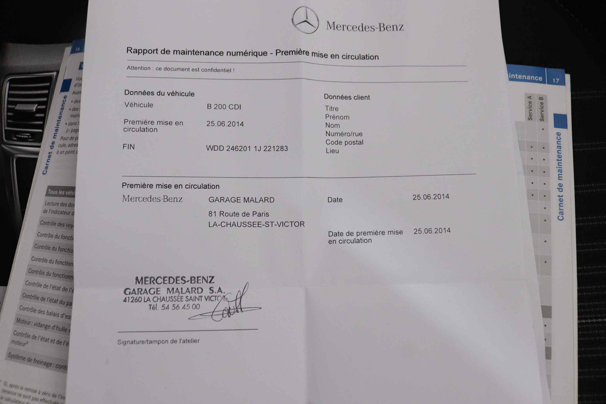 Mercedes-benz B 200 CLASE B B 200 CDI 7G AUTO SPORT 136cv 5P # BIXENON,NAVY foto 29