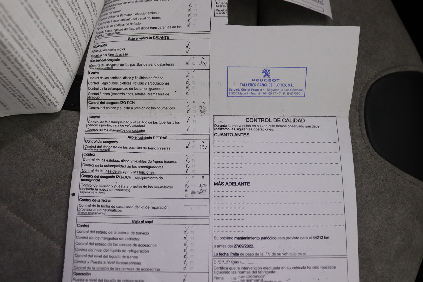 Peugeot 508 GT 1.6 Hibrido Enchufable Auto 180cv 5P # NAVY,FAROS LED,PARKTRONIC,CAMARA TRASERA foto 42