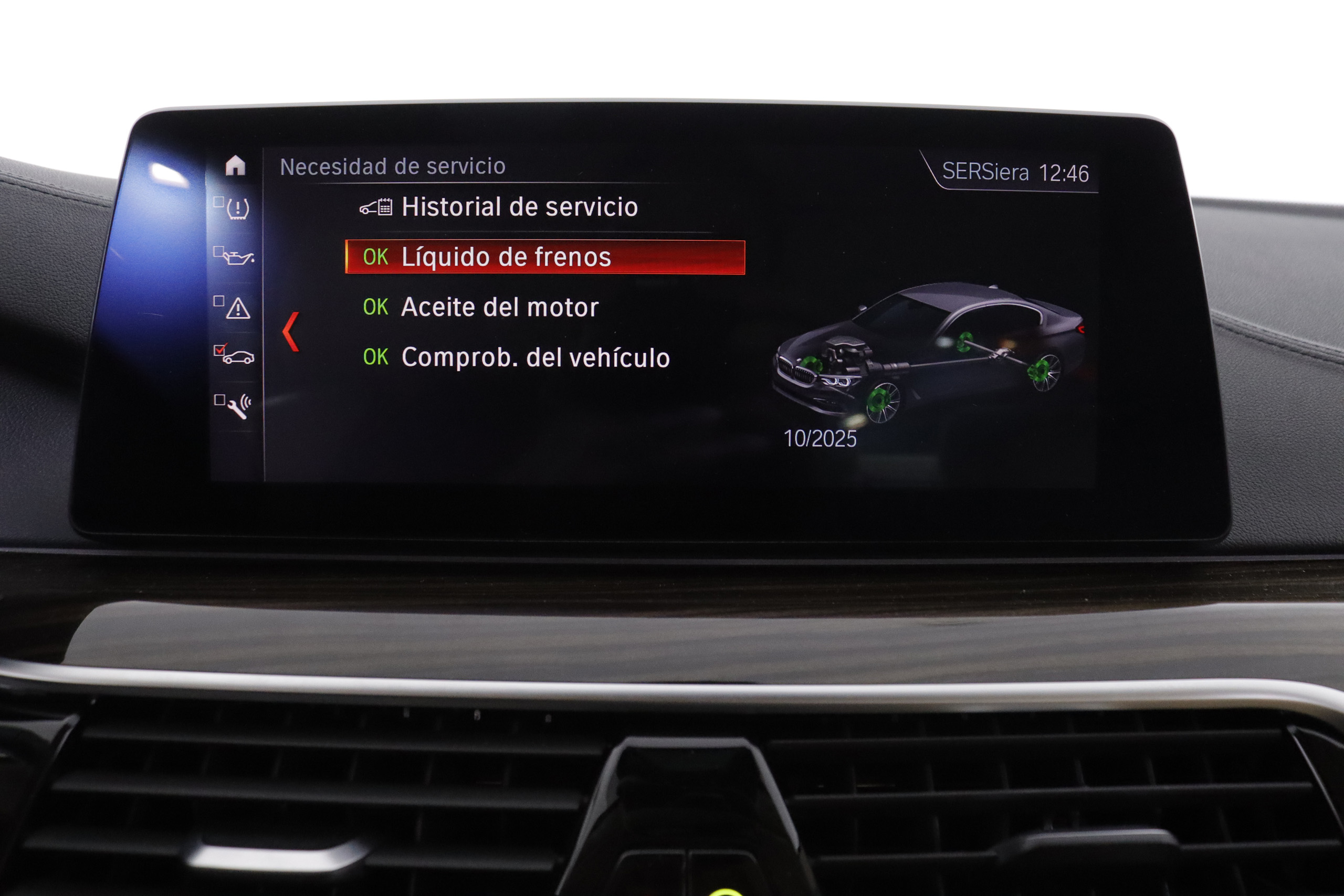 BMW 540 SERIE 5 540I LUXURY 340cv AUTO 4P # NAVY, CUERO foto 26