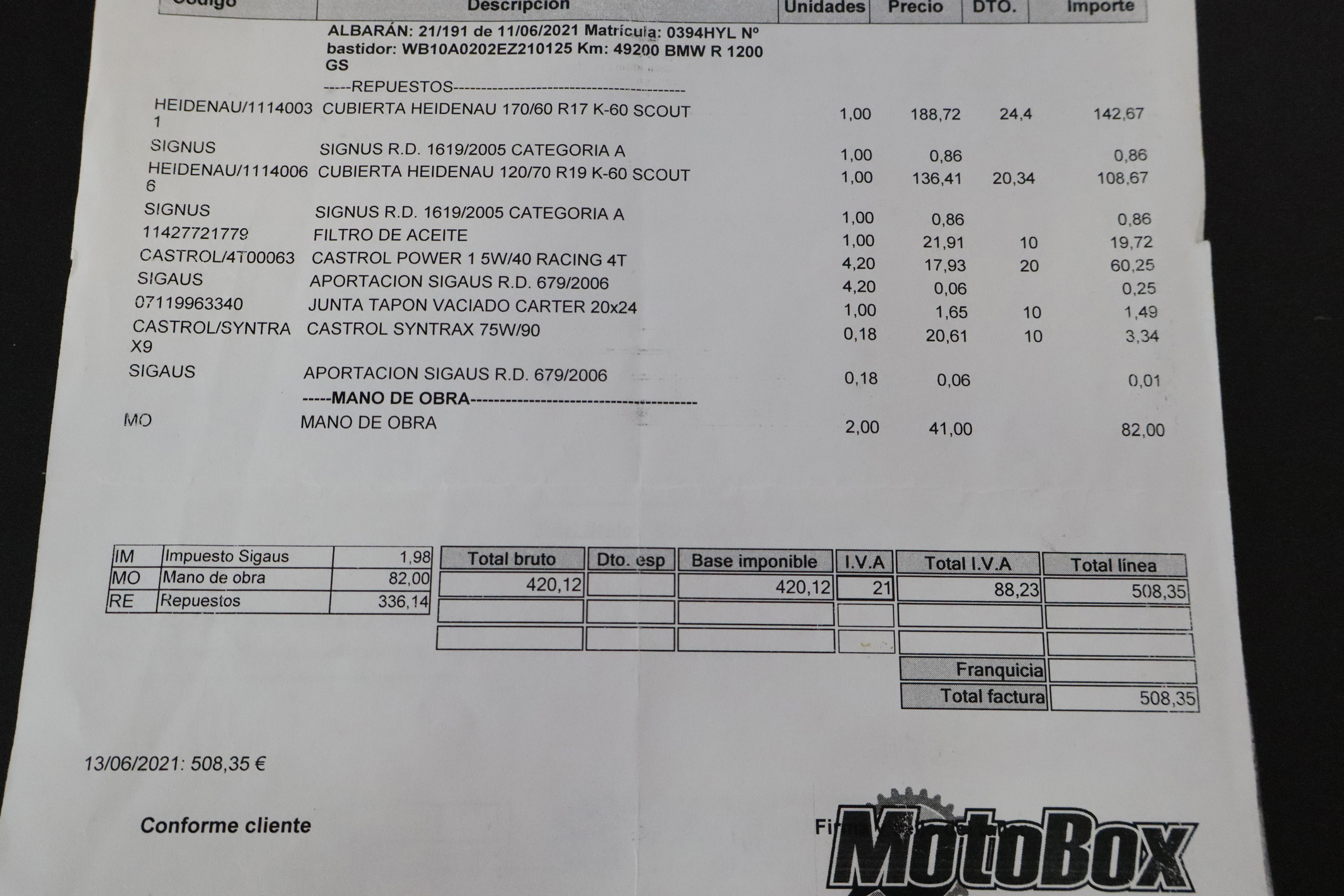 BMW R 1200 GS Adventure GS ADVENTURE 125cv ABS # FAROS LED, KIT MALETAS, PAQUETE DYNAMIC, CONFORT, TOURING foto 25