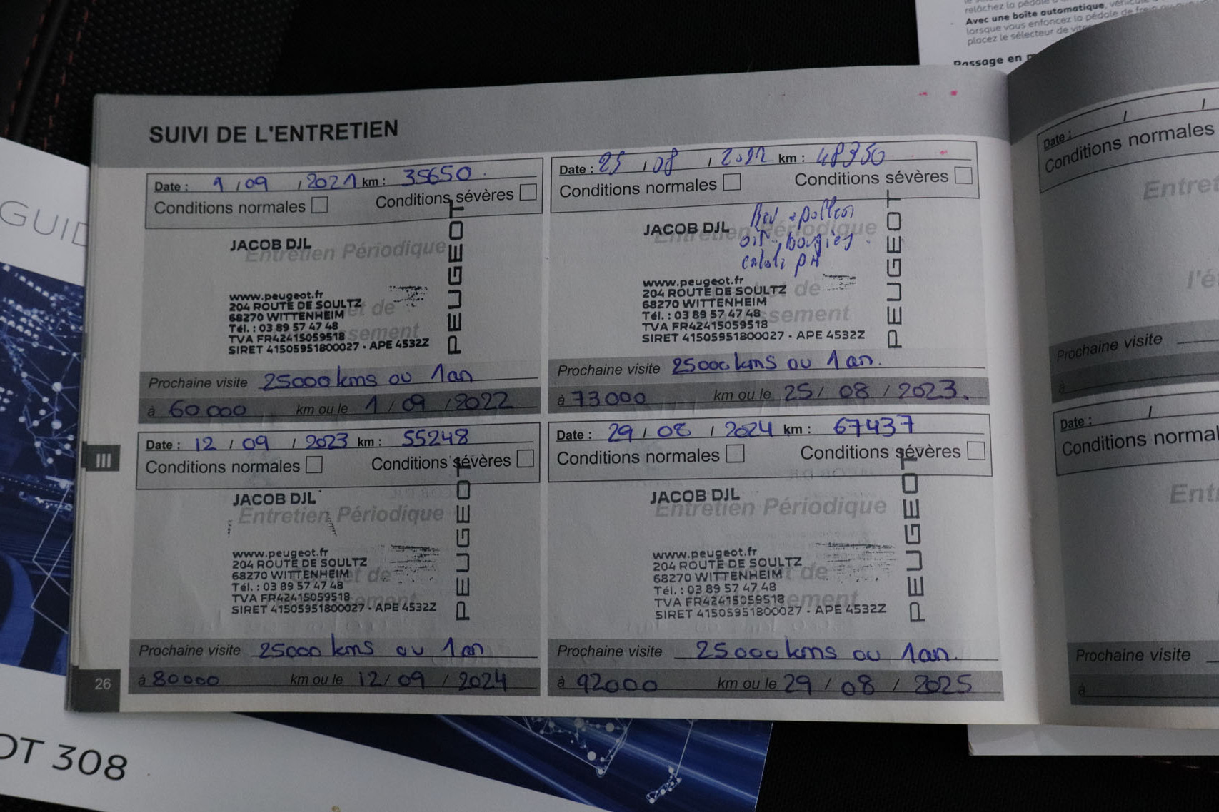 Peugeot 308 1.2 GT LINE 130CV 5P # TECHO PANORAMICO,NAVY,FAROS LED foto 28