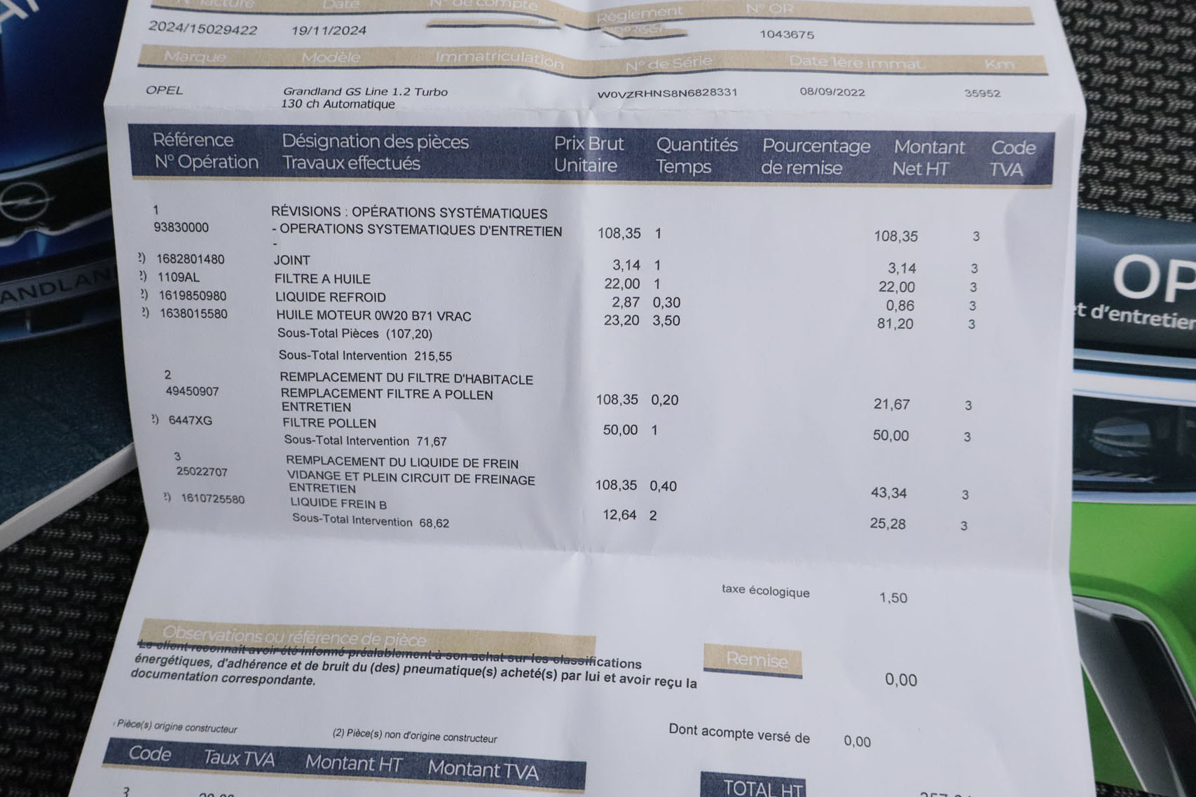 Opel GRANDLAND 1.2 T GS LINE AUTO 130CV  # NAVY,FAROS LED,CAMARA TRASERA foto 29