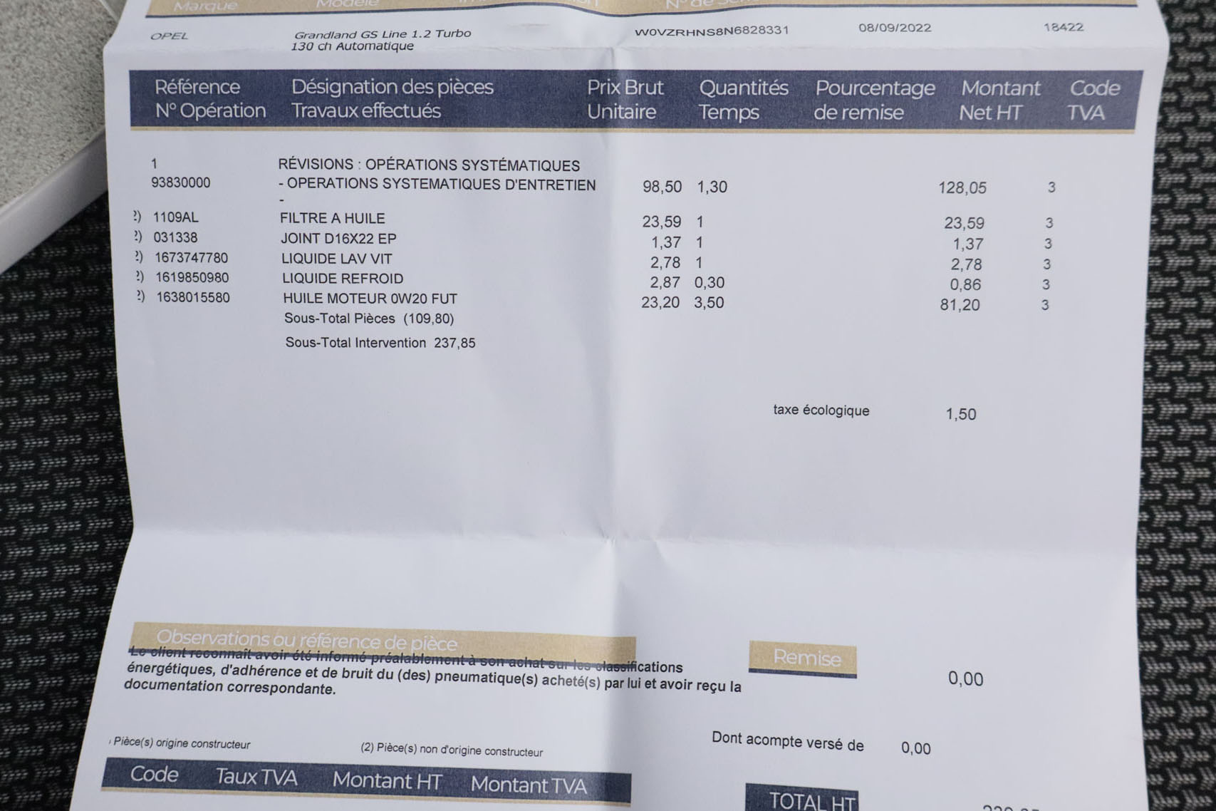 Opel GRANDLAND 1.2 T GS LINE AUTO 130CV  # NAVY,FAROS LED,CAMARA TRASERA foto 30