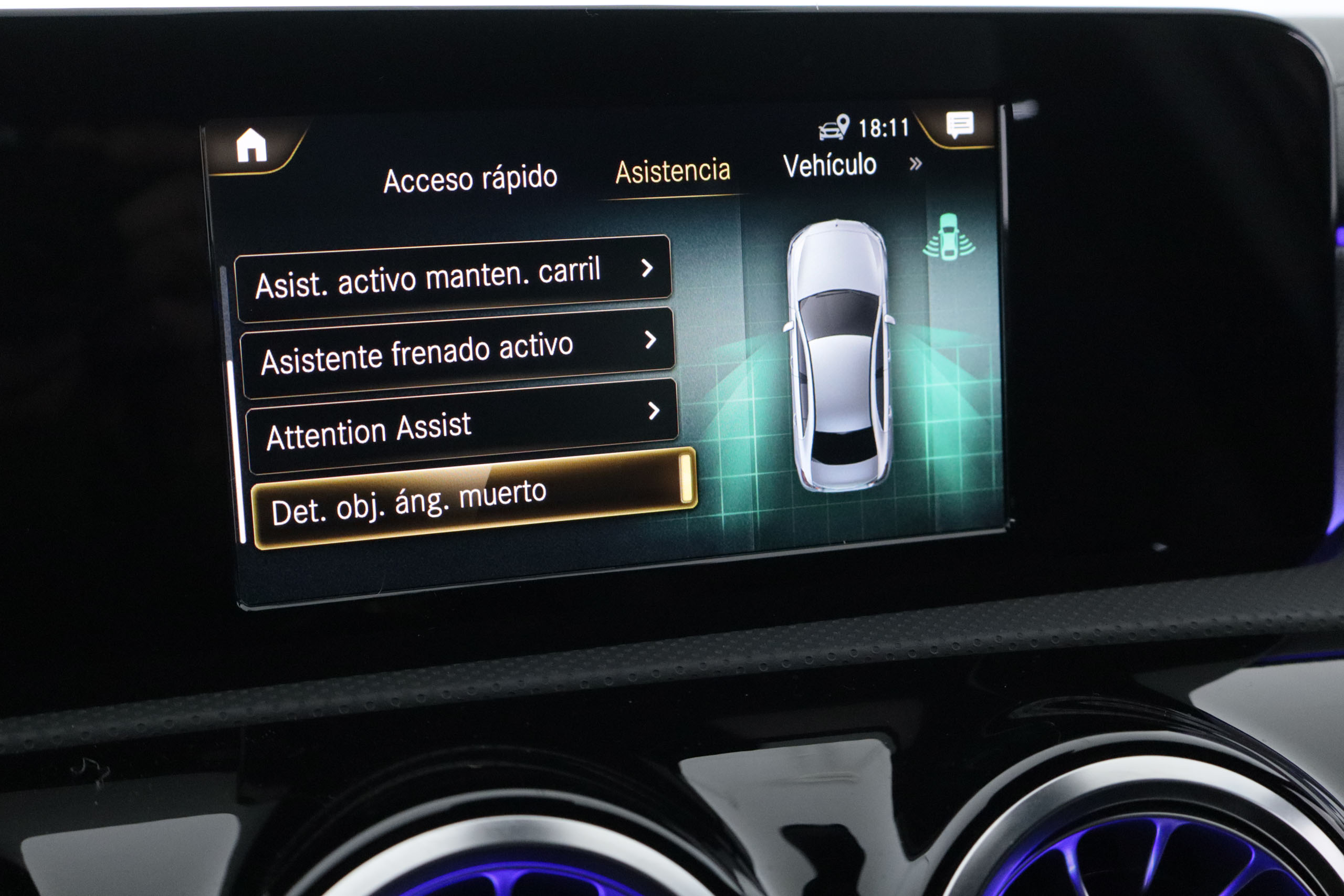 Mercedes-benz A 250 CLASE A 250e SEDAN AMG LINE AUTO 218CV 4P # NAVY,CAMARA TRASERA foto 22