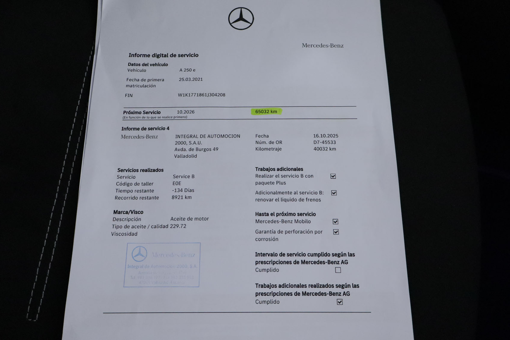 Mercedes-benz A 250 CLASE A 250e SEDAN AMG LINE AUTO 218CV 4P # NAVY,CAMARA TRASERA foto 33