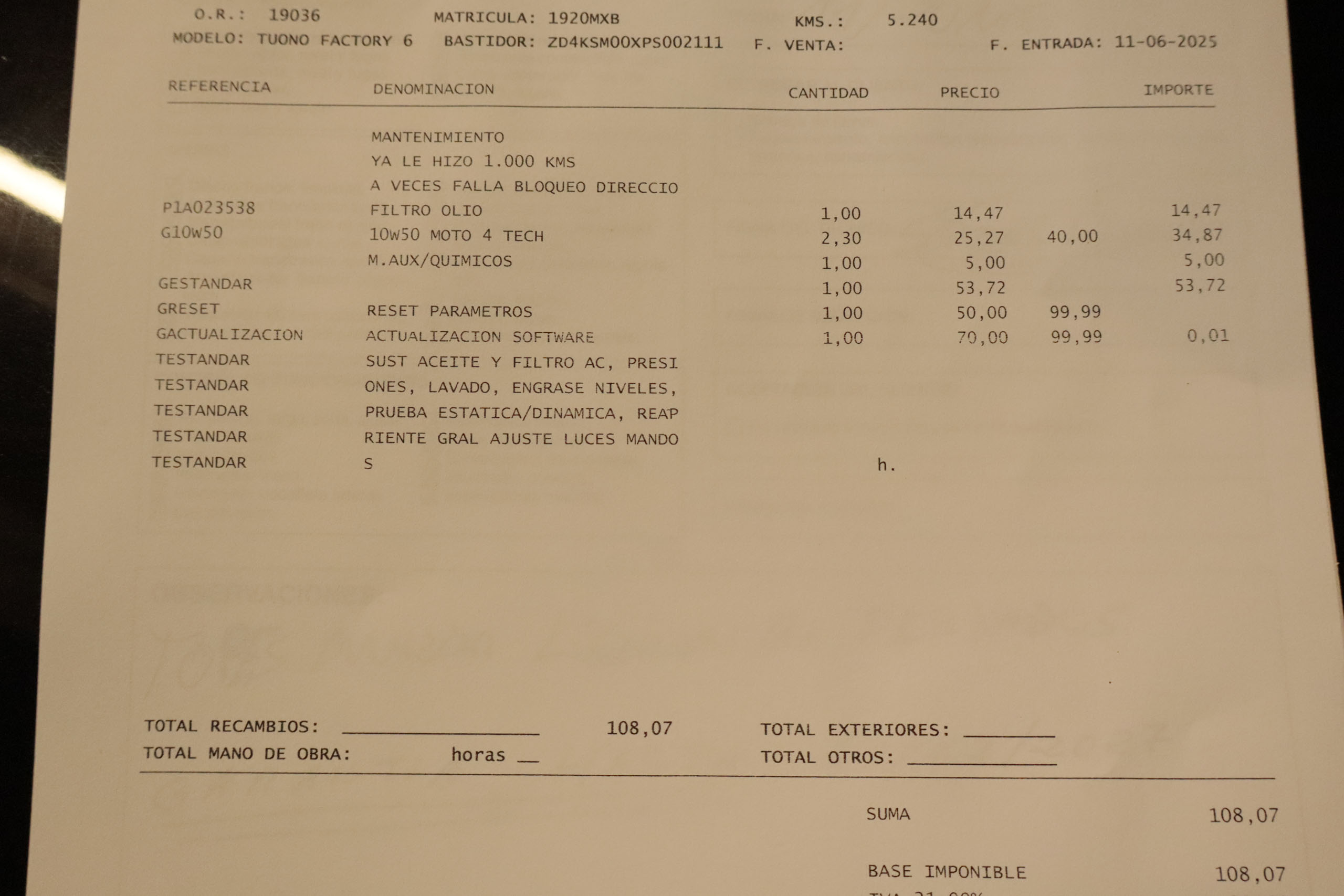 Aprilia Tuono TUONO FACTORY 660 ABS 100CV # GARANTIA FABRICA HASTA 12/2027 foto 26