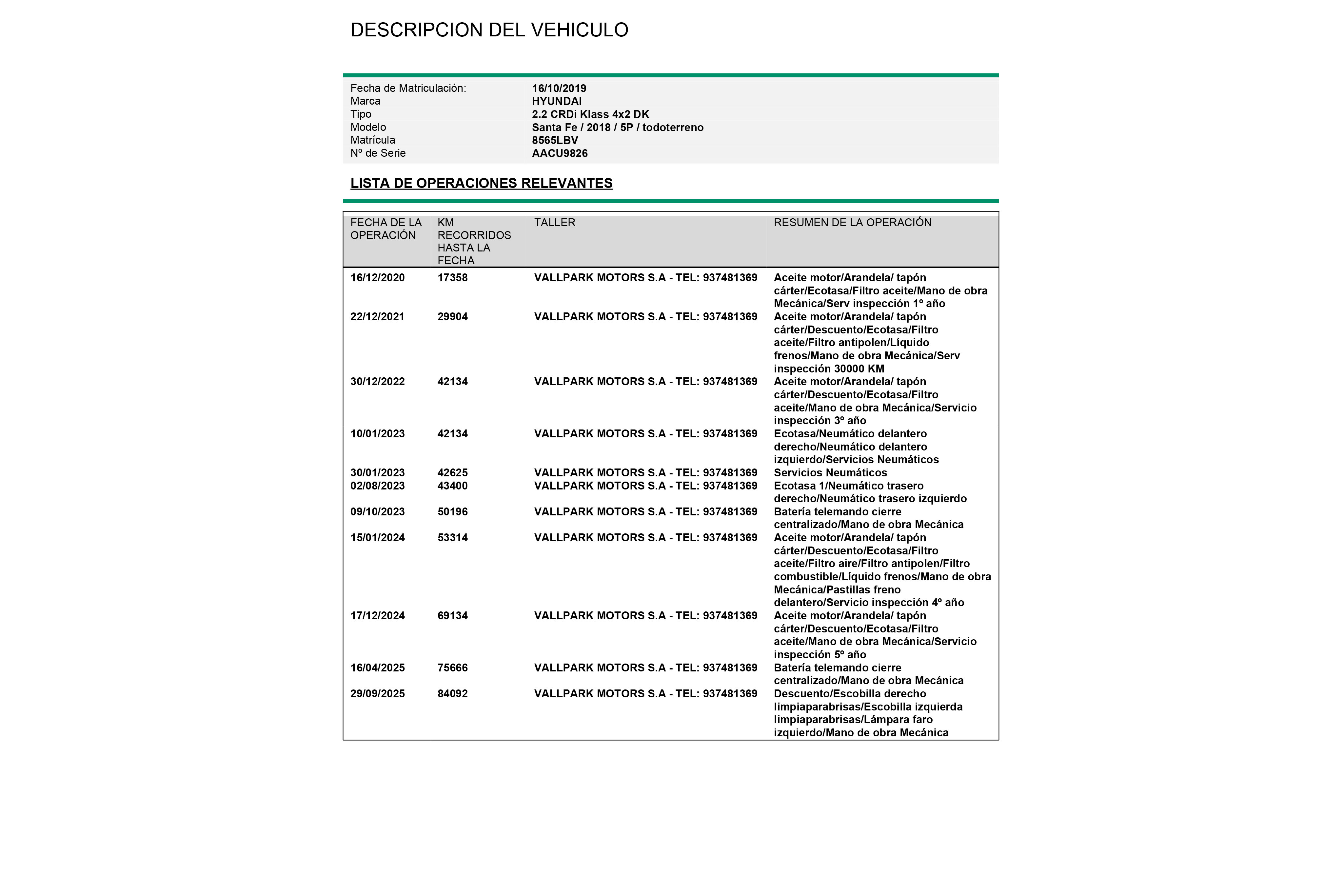 Hyundai Santa Fe 2.2 CRDI 4X2 200CV 7 PLAZAS 5P # IVA DEDUCIBLE,PARKTRONIC,CAMARA TRASERA foto 27