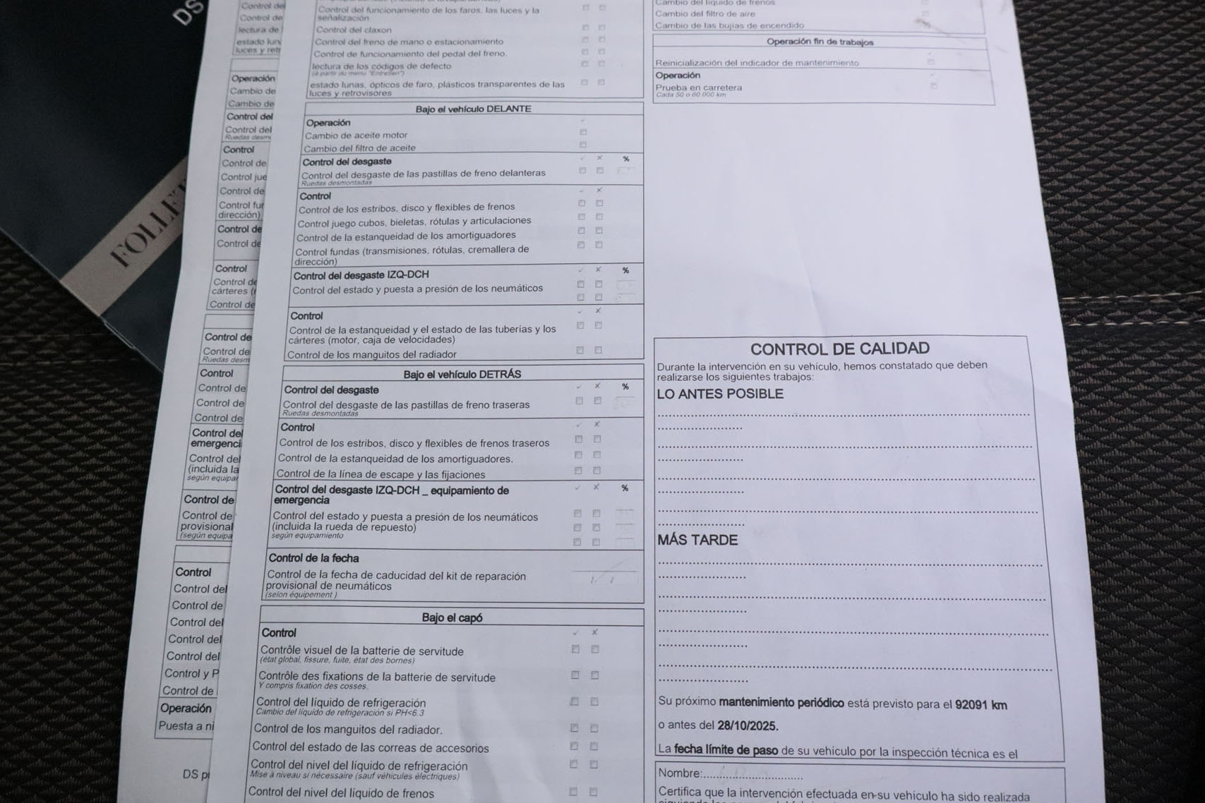 DS DS 7 Crossback 1.6i AUTO 180CV SO CHIC 4x2 5P # NAVY, LUCES LED, PARKTRONIC foto 31