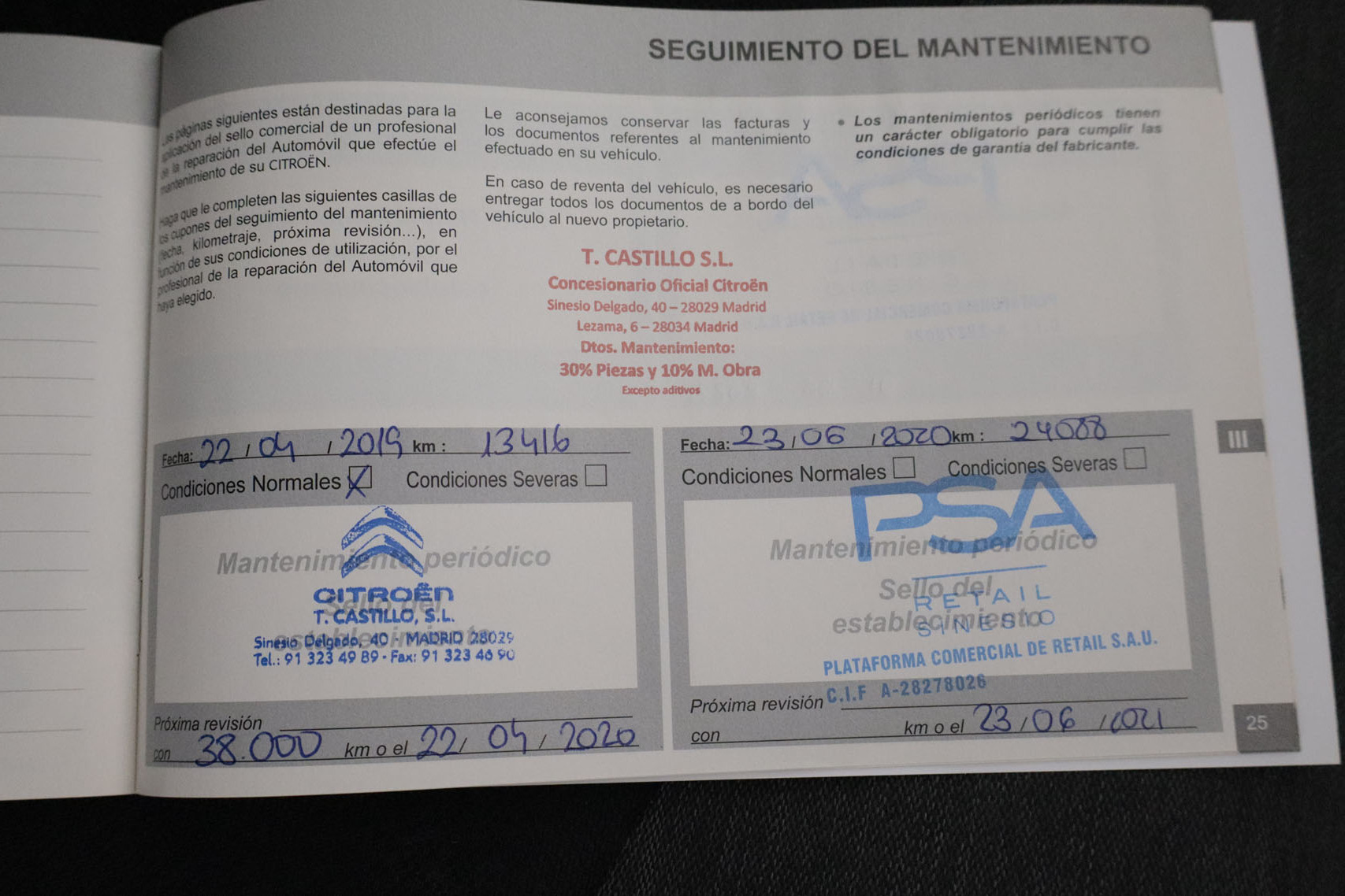 Citroen C4 Grand Picasso 1.2 PURETECH FEEL 130CV 7 PLAZAS 5P # NAVY,PARKTRONIC foto 26