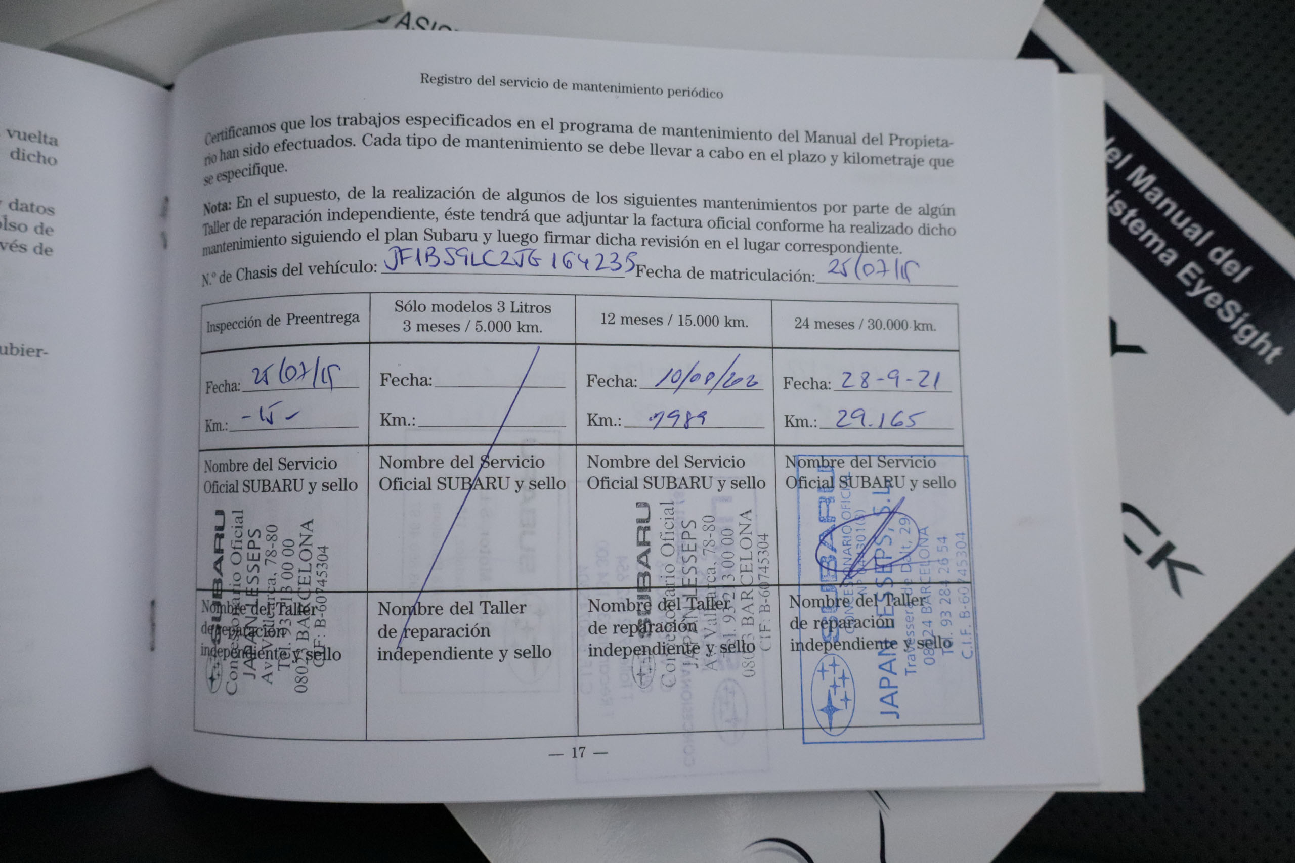 Subaru Outback 2.5i HEV GAS GLP AUTO EXECUTIVE AWD 175CV 5P # CUERO, TECHO ELEC, PARKTRONIC foto 34