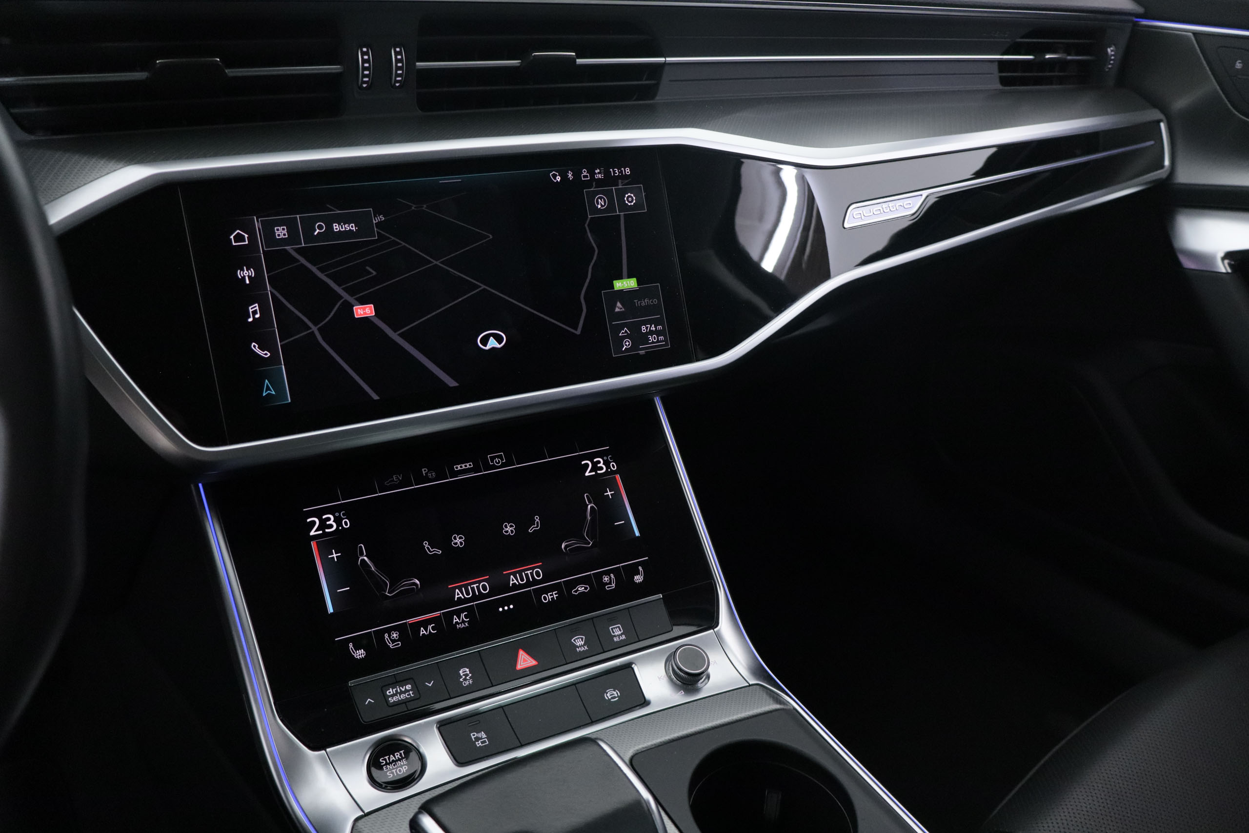 Audi A6 50 TFSIe QUATTRO SPORT AUTO 299CV 4P # IVA DEDUCIBLE, CUERO, NAVY, PARKTRONIC foto 18