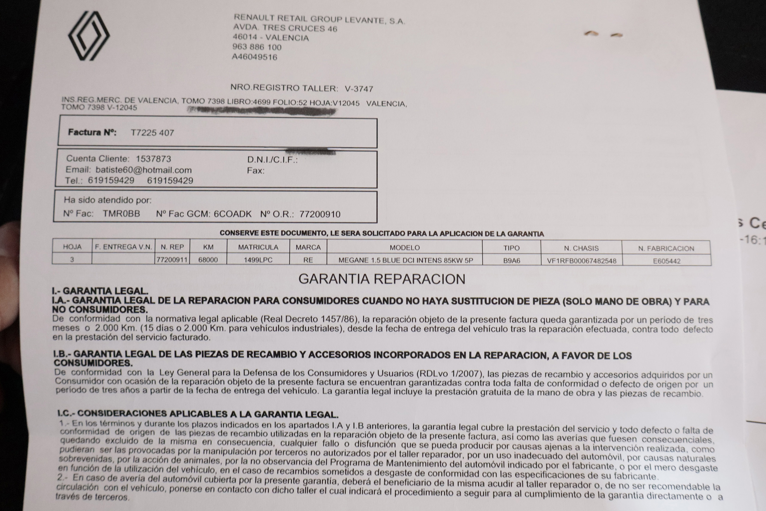 Renault Megane 1.5 DCI INTENS 115CV 5P #PARKTRONIC,LUCES LED foto 25