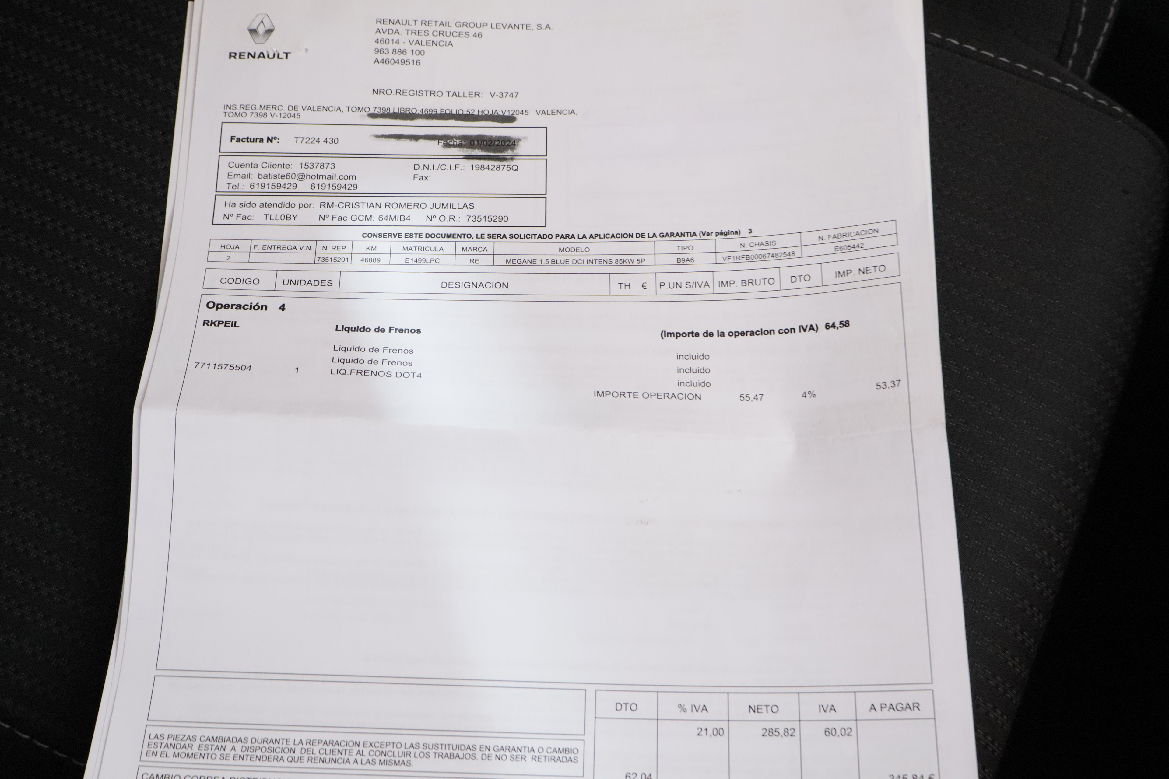 Renault Megane 1.5 DCI INTENS 115CV 5P #PARKTRONIC,LUCES LED foto 30