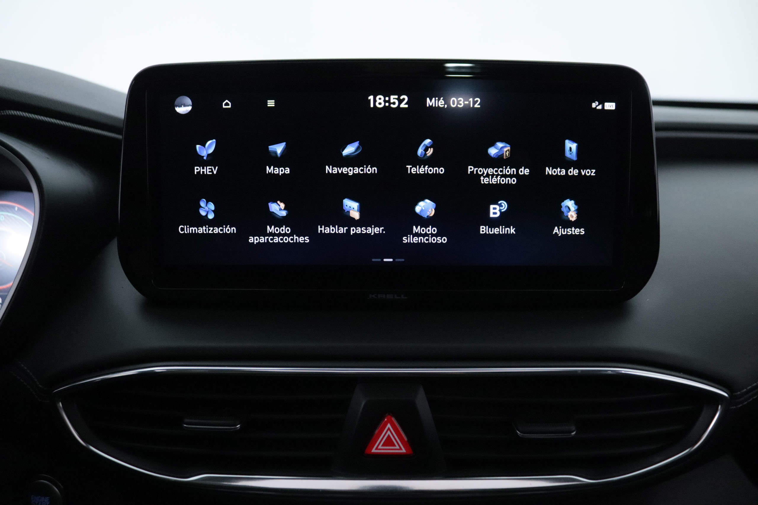 Hyundai Santa Fe 1.6 PHEV TECNO AUTO 265CV 4x4 7 PLAZAS 5P #CUERO, TECHO ELEC PANORAMICO, NAVY foto 25