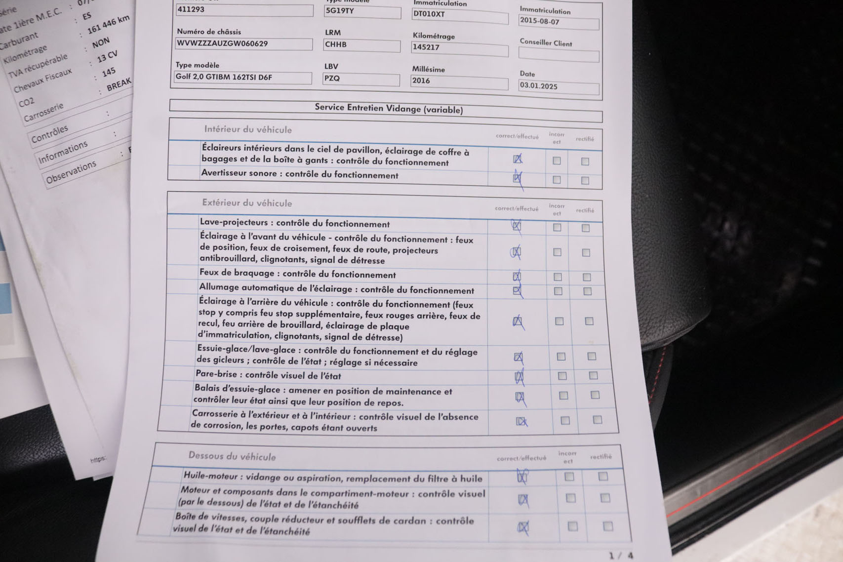 Volkswagen Golf 2.0 TSI DSG GTI 220CV 3P # CUERO, NAVY, PARKTRONIC foto 35