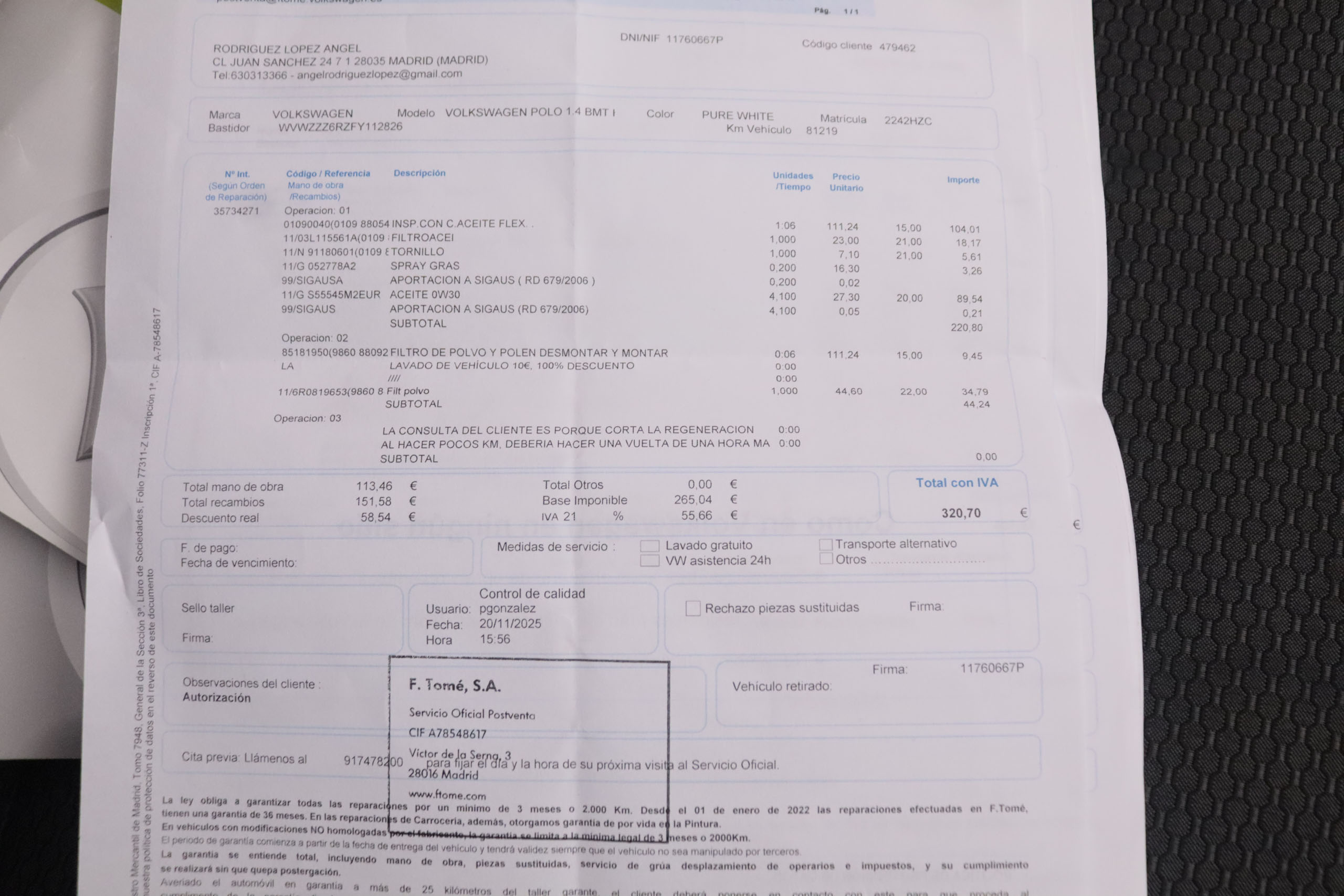 Volkswagen Polo 1.4 TDI ADVANCE DSG AUTO 90CV 5P # TECHO ELECTRICO, NAVY foto 33