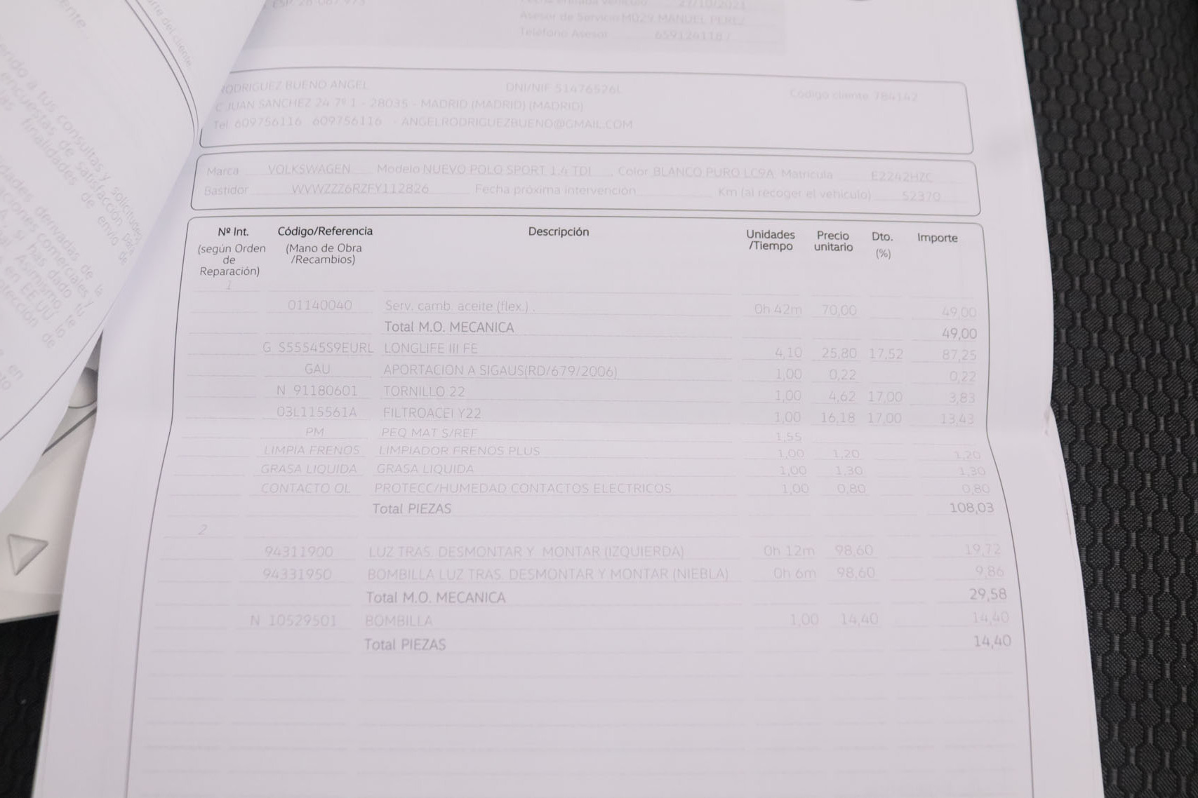 Volkswagen Polo 1.4 TDI ADVANCE DSG AUTO 90CV 5P # TECHO ELECTRICO, NAVY foto 37