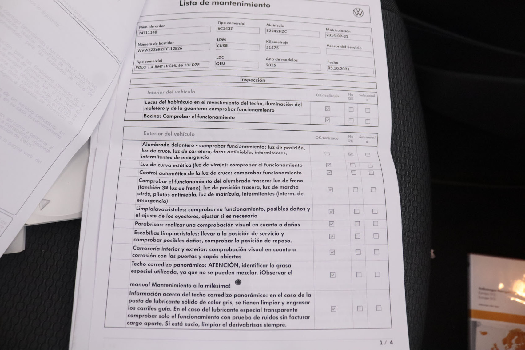 Volkswagen Polo 1.4 TDI ADVANCE DSG AUTO 90CV 5P # TECHO ELECTRICO, NAVY foto 41