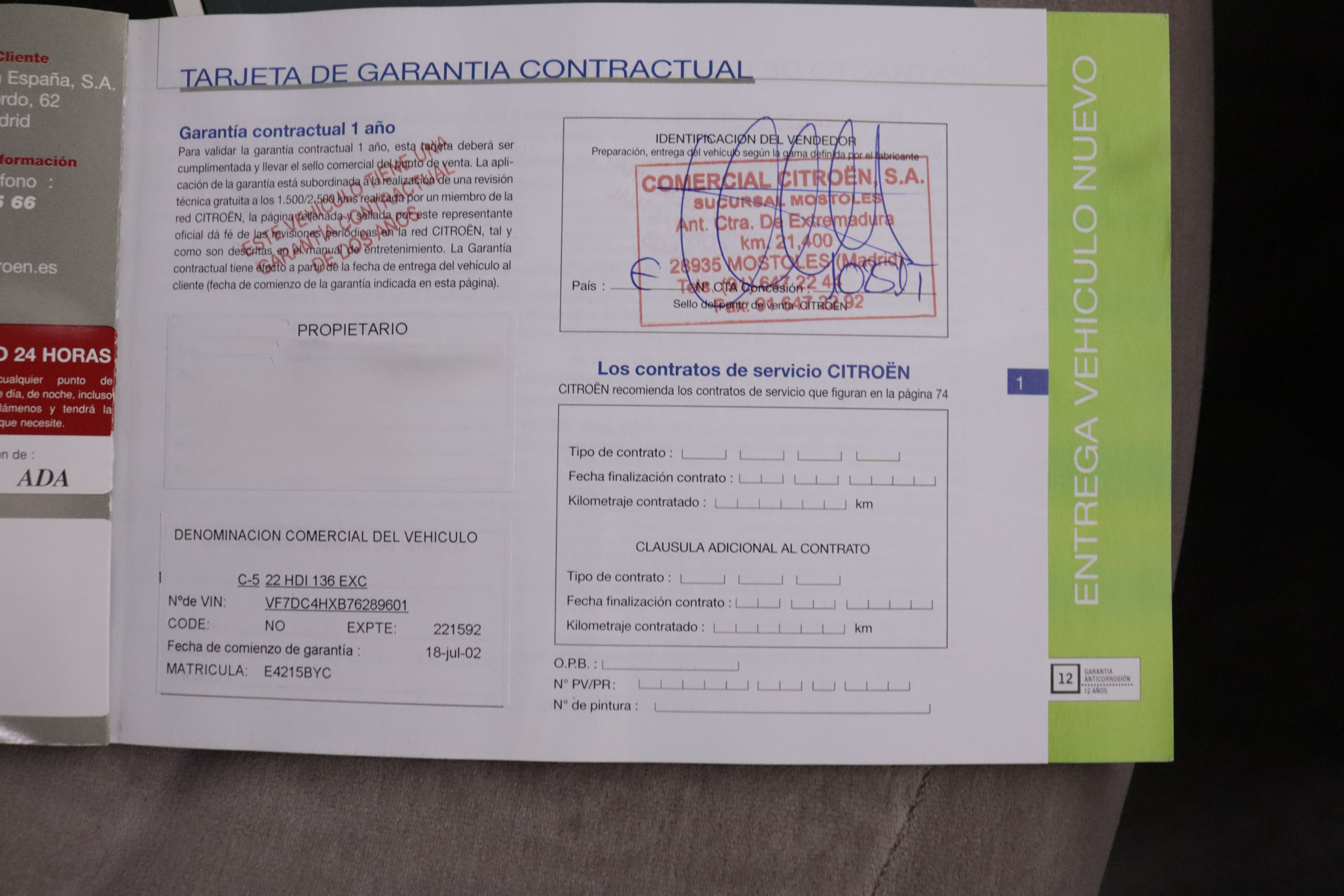 Citroen C5 2.2 HDI EXCLUSIVE 136CV 5P foto 34