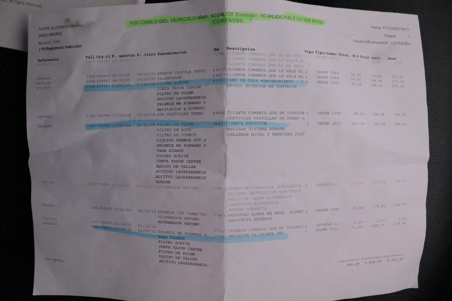 Jeep Compass 2.0 CRDI 4WD LIMITED AUTO 140CV 5P #NAVY, PARKTRONIC foto 30