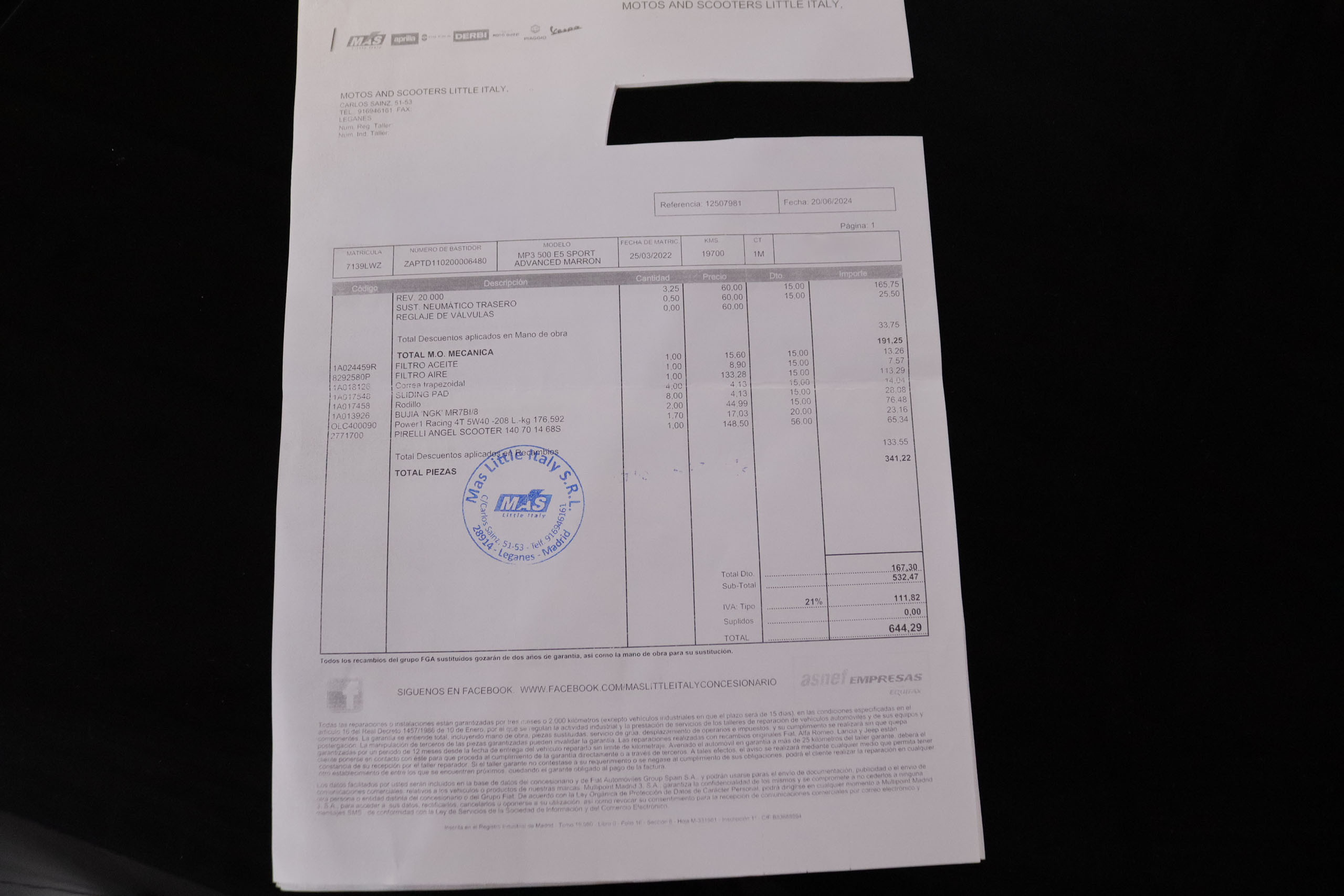 Piaggio Mp3 500 MP3 500 HPE 44CV ABS foto 25