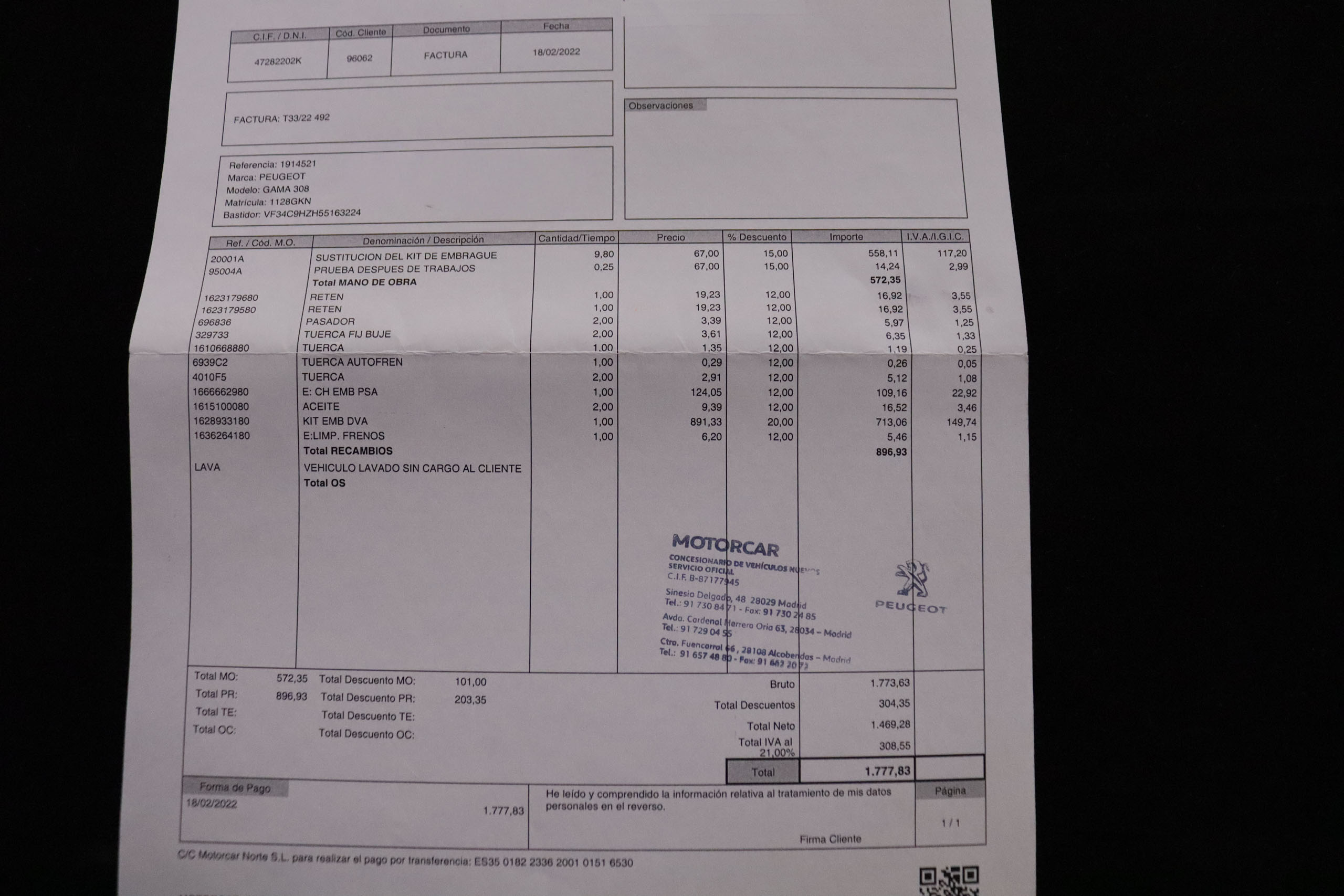 Peugeot 308 308 1.6 HDI SPORT 110CV 5P foto 30