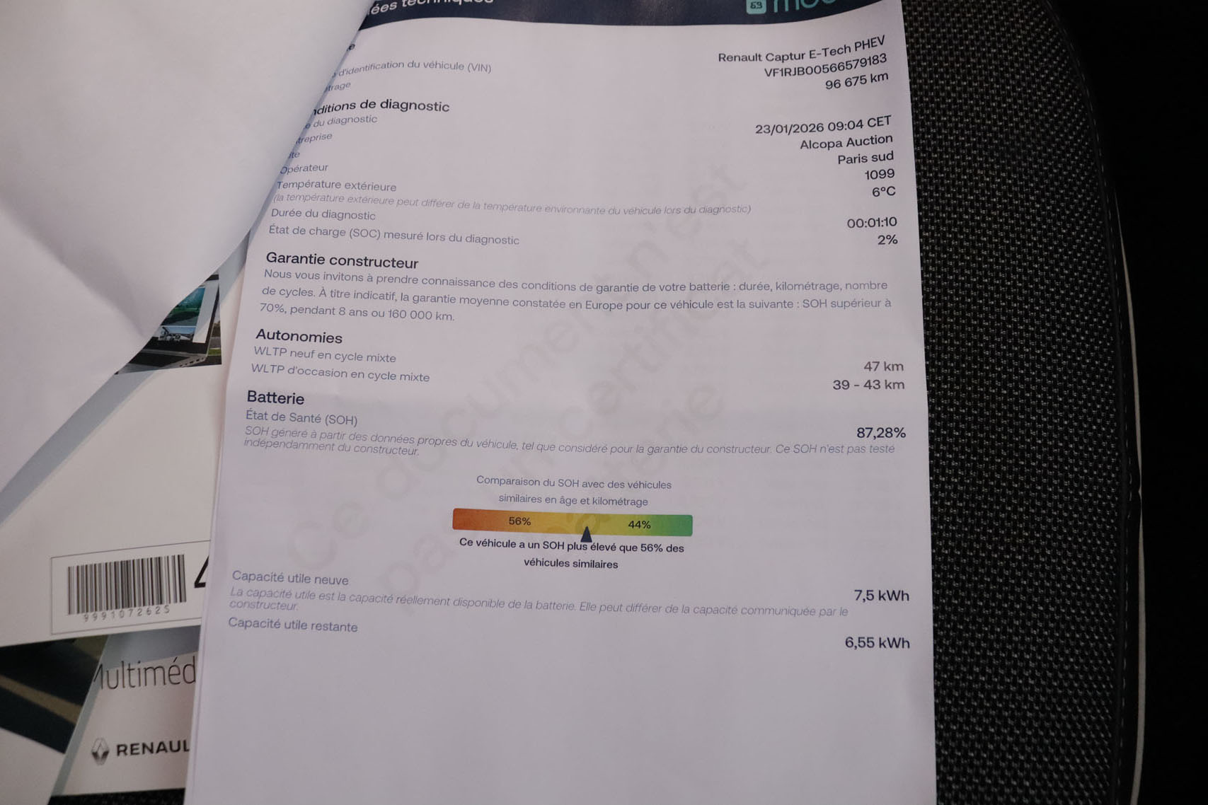 Renault Captur 1.6 E-TECH PLUG-IN INTENS AUTO 160CV 5P # IVA DEDUCIBLE, NAVY, PARKTRONIC foto 36