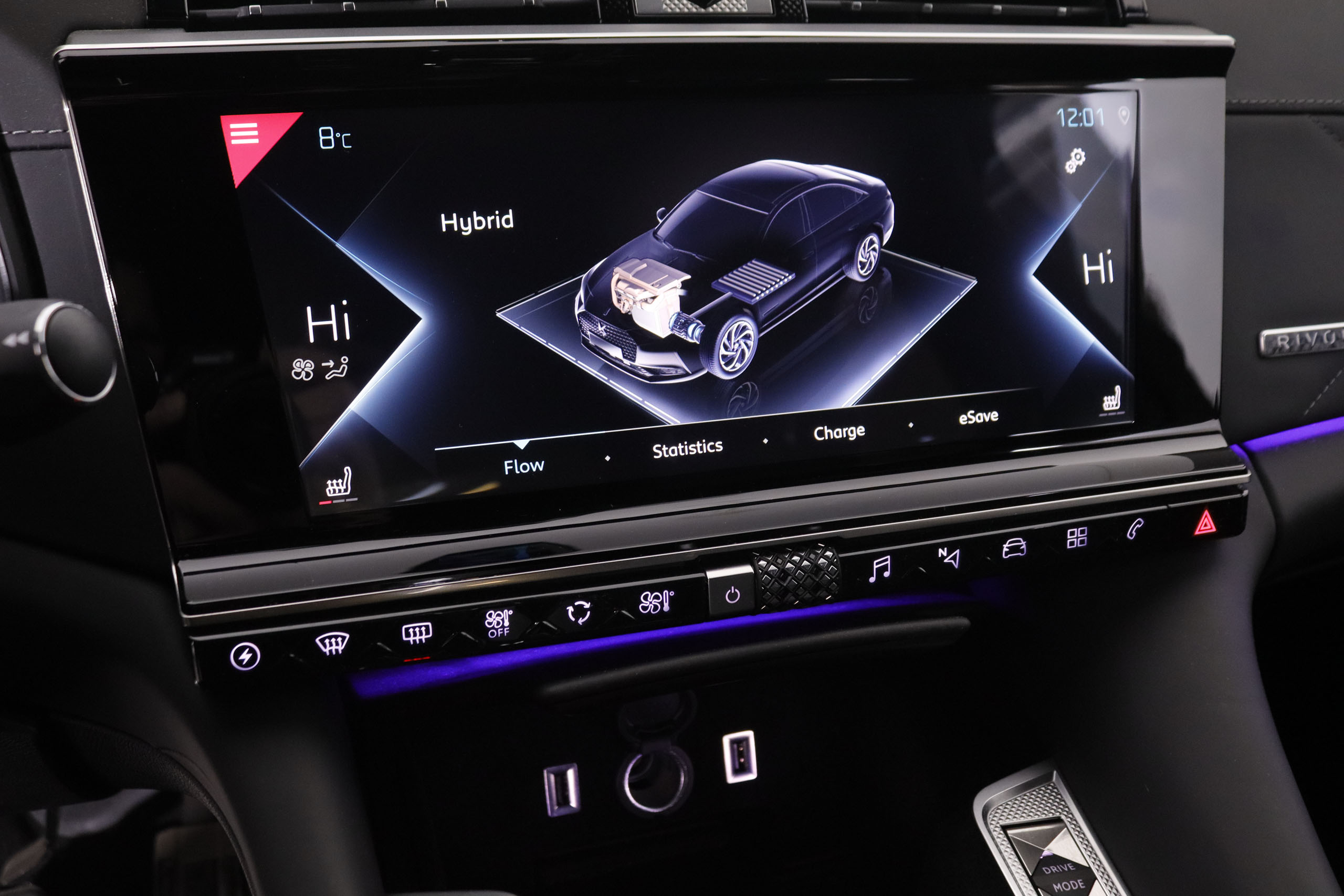 DS DS 9 1.6 E-TENSE RIVOLI AUTO 225CV 4P # IVA DEDUCIBLE, CUERO, NAVY, PARKTRONIC foto 22