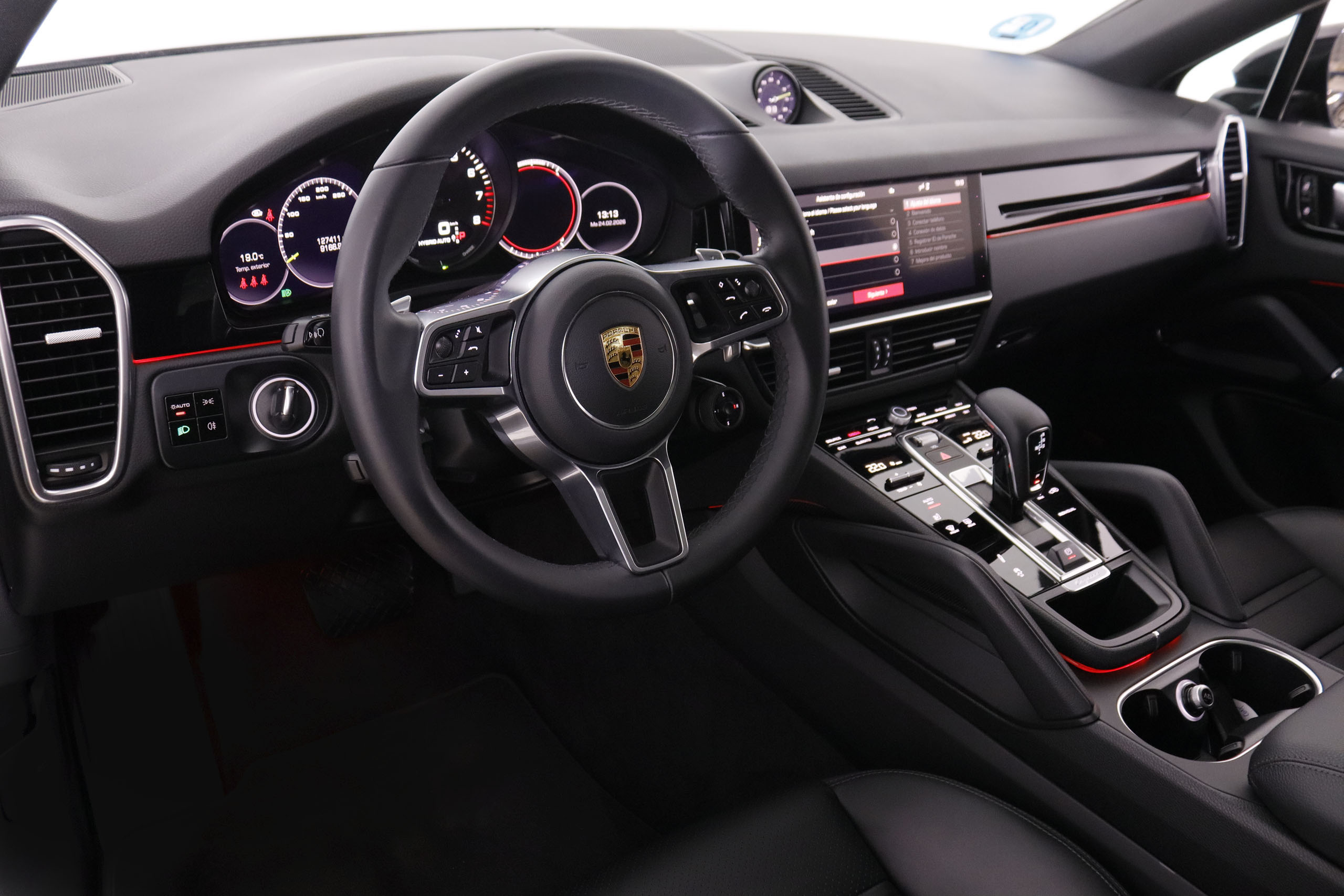 Porsche Cayenne 3.0 EHYBRID 4X4 462CV AUTO 5P # NAVY, CUERO, TECHO PANORAMICO, FAROS LED foto 17