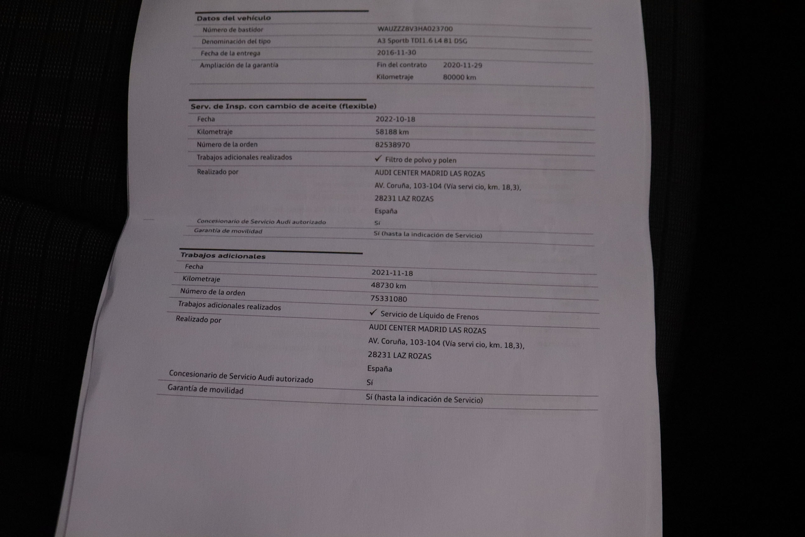 Audi A3 1.6 TDI SPORTBACK STRONIC AUTO 110CV 5P # NAVY, PARKTRONIC foto 29