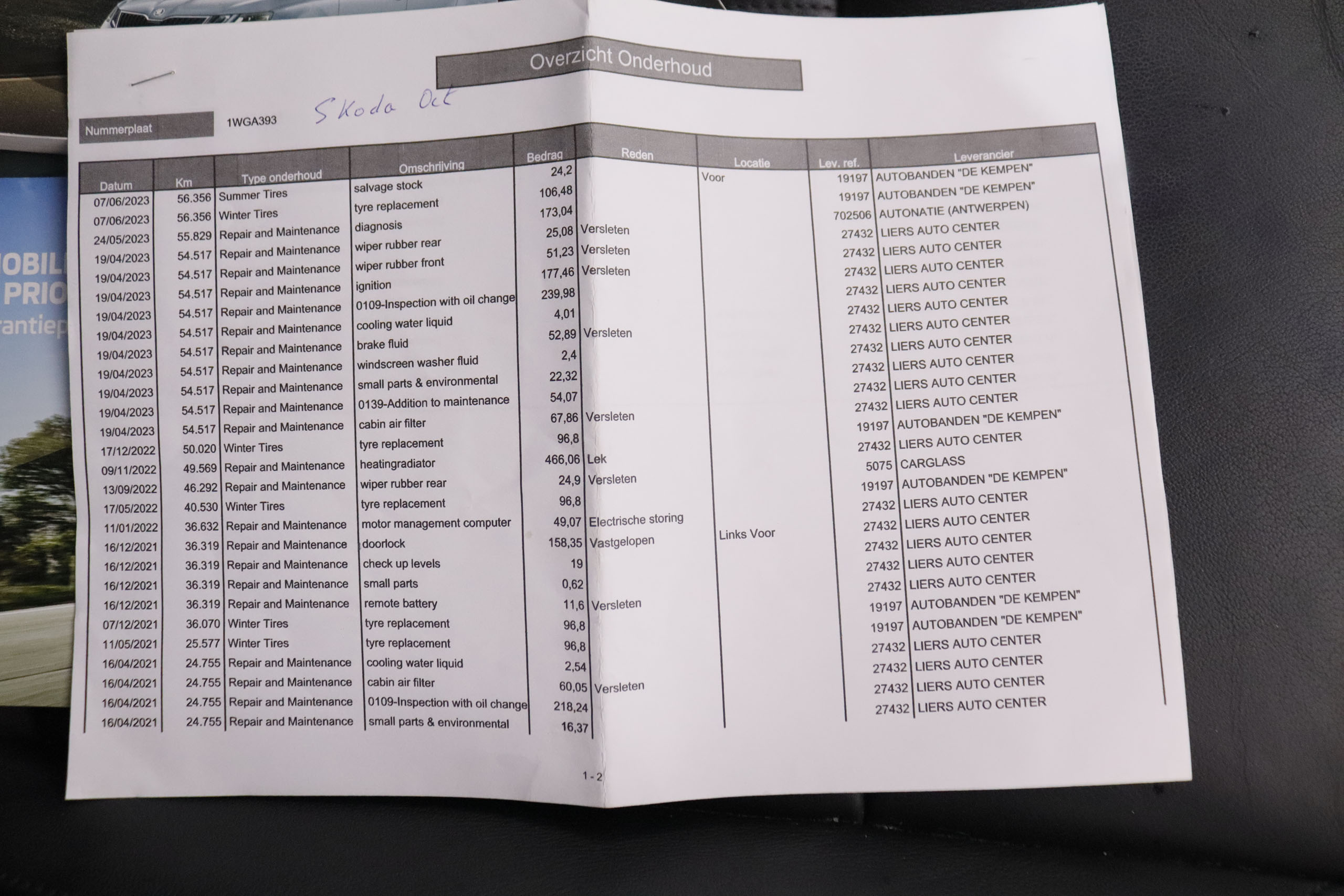 Skoda Octavia 1.0 TSI AMBITION DSG AUTO 115CV 5P # CUERO, NAVY, PARTRONIC foto 29