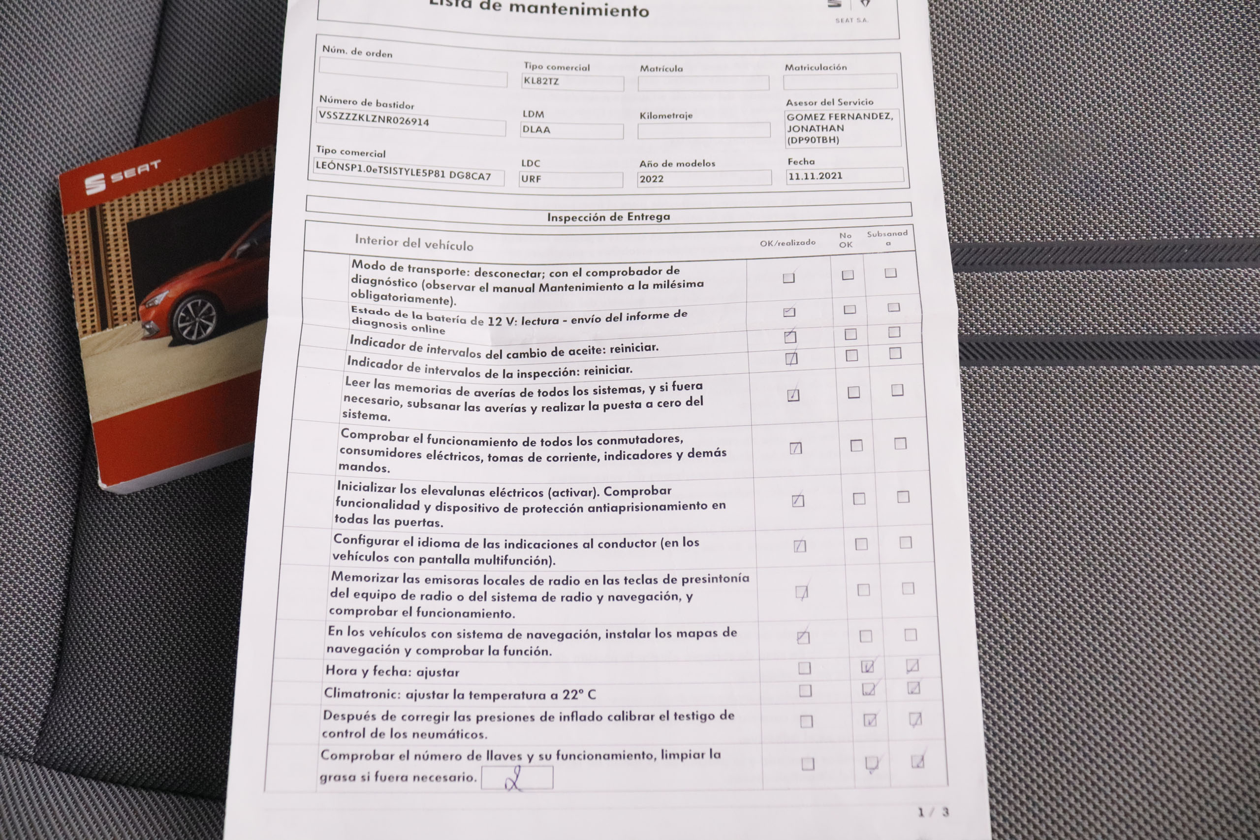 Seat Leon 1.0 MHEV ETSI STYLE DSG AUTO 110CV 5P # IVA DEDUCIBLE, NAVY, PARKTRONIC foto 34