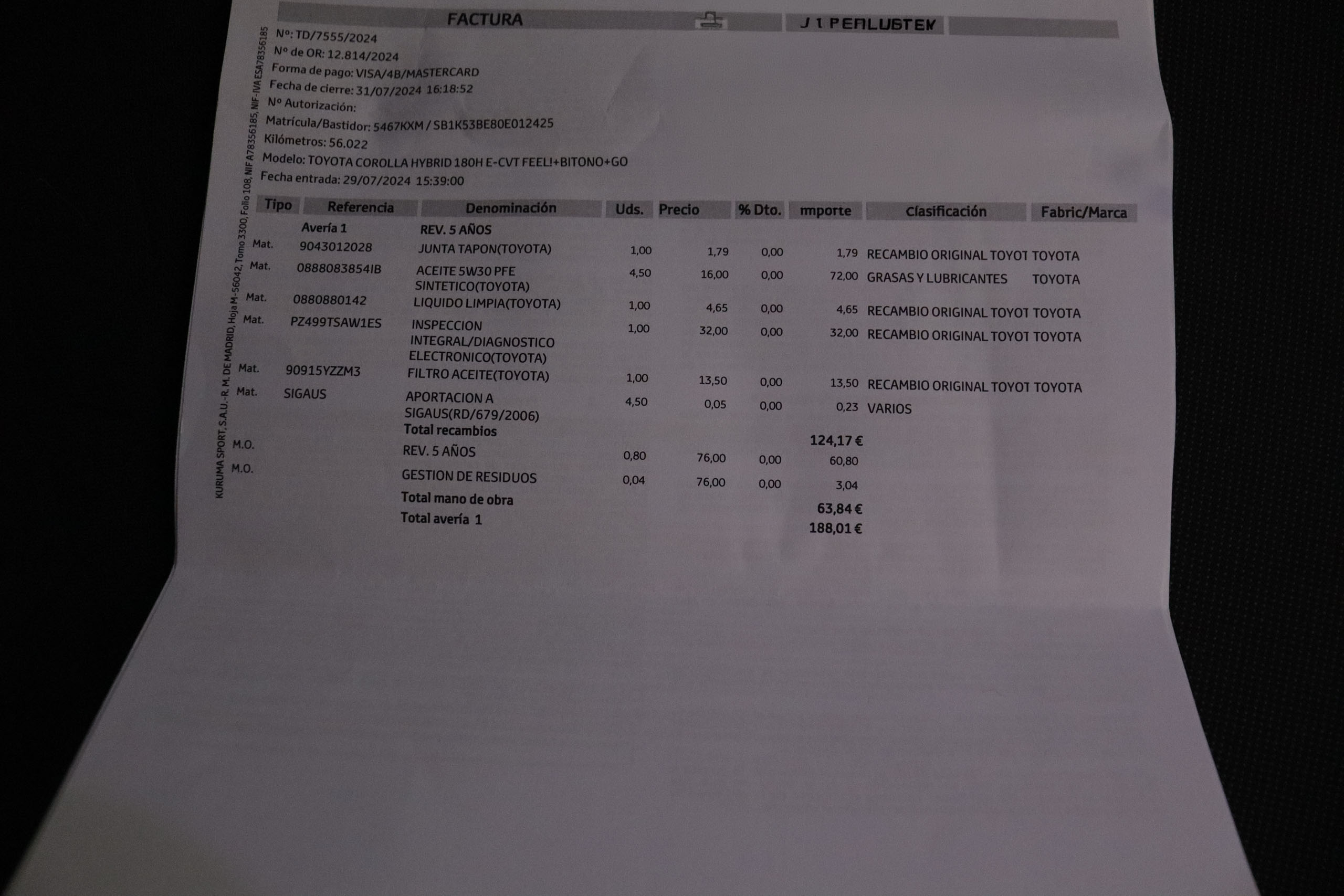 Toyota Corolla 2.0 HEV FEEL GO ECVT AUTO 180CV 5P # NAVY, PARKTRONIC foto 30