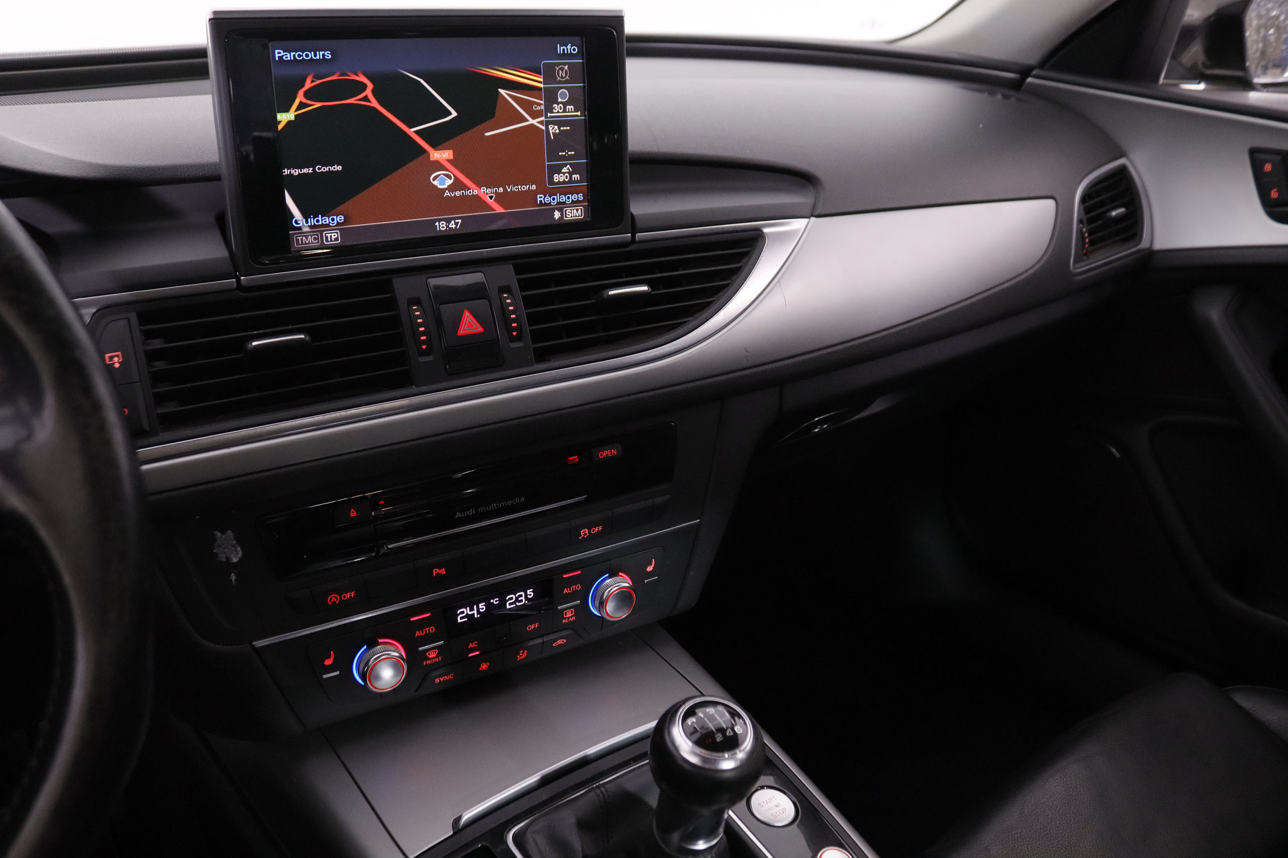 Audi A6 2.0 TDI 177CV 4P # CUERO, NAVY, PARKTRONIC foto 18