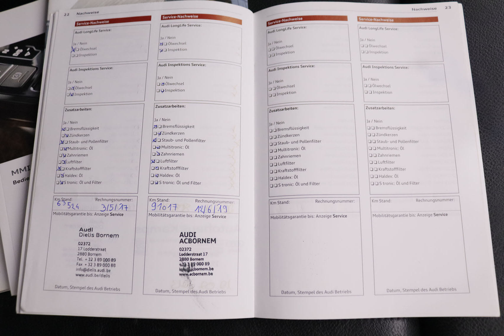 Audi A6 2.0 TDI 177CV 4P # CUERO, NAVY, PARKTRONIC foto 26