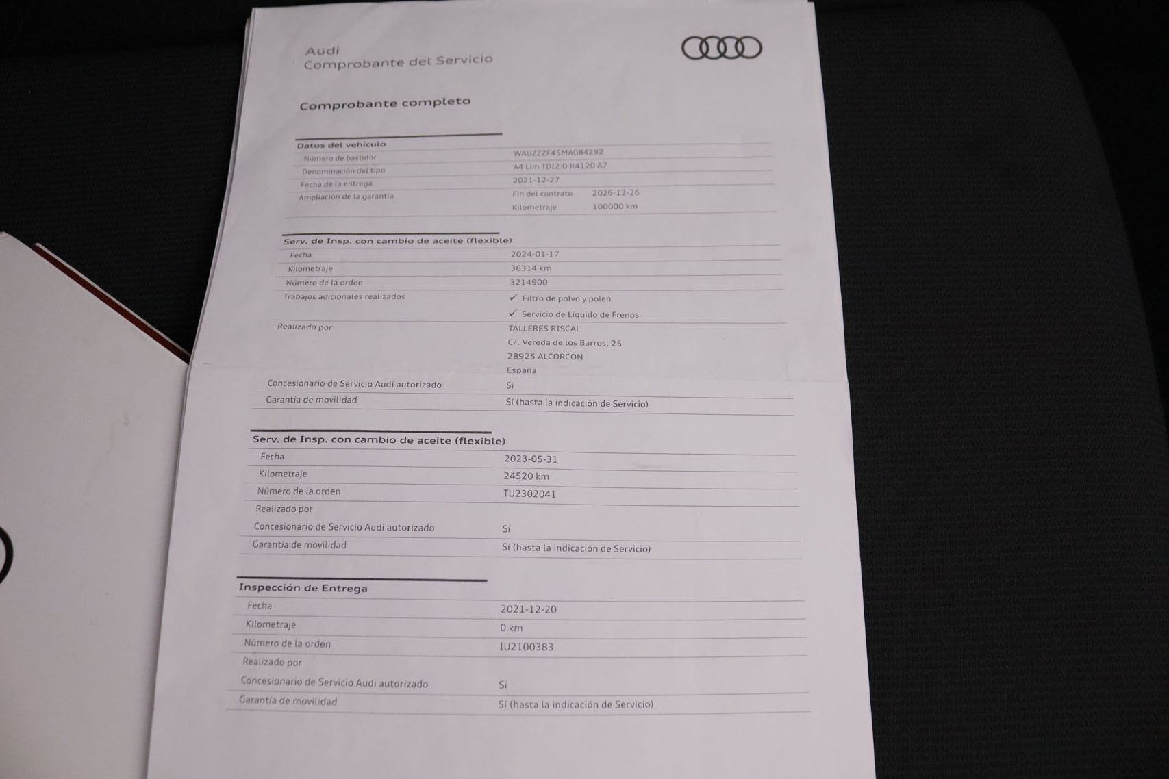 Audi A4 2.0 35 TDI S LINE AUTO 163CV MHEV 4P #GARANTIA HASTA 12/2026 NAVY, PARKTRONIC foto 36