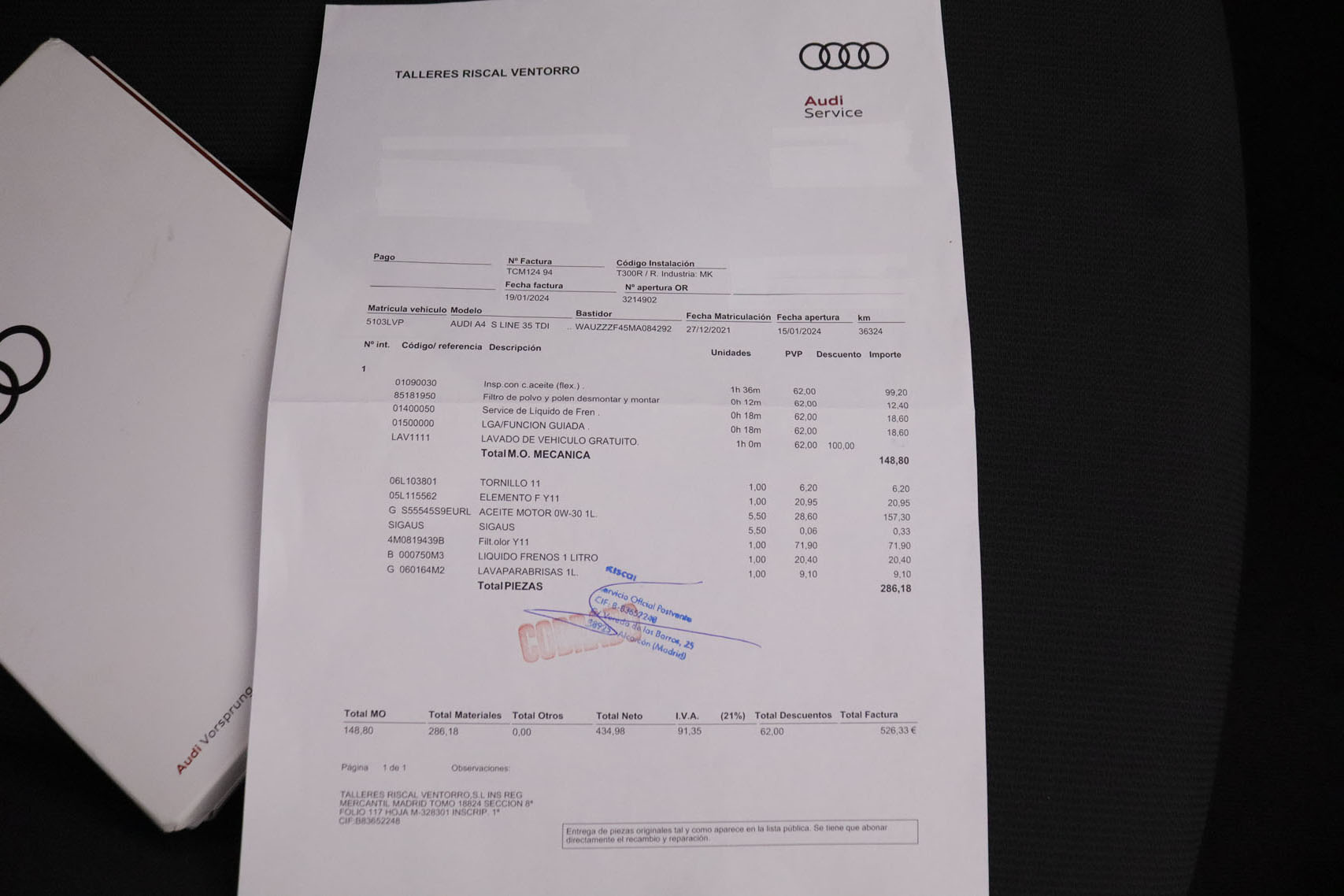 Audi A4 2.0 35 TDI S LINE AUTO 163CV MHEV 4P #GARANTIA HASTA 12/2026 NAVY, PARKTRONIC foto 39