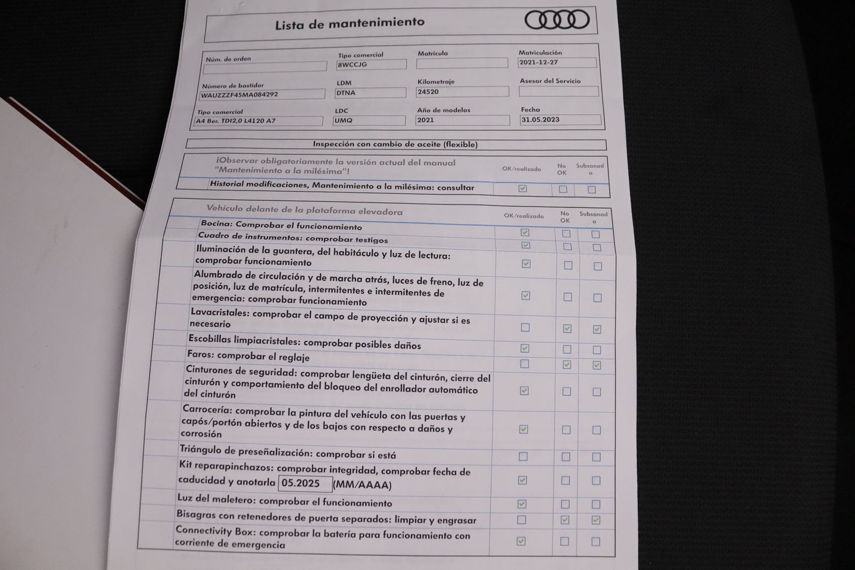 Audi A4 2.0 35 TDI S LINE AUTO 163CV MHEV 4P #GARANTIA HASTA 12/2026 NAVY, PARKTRONIC foto 40