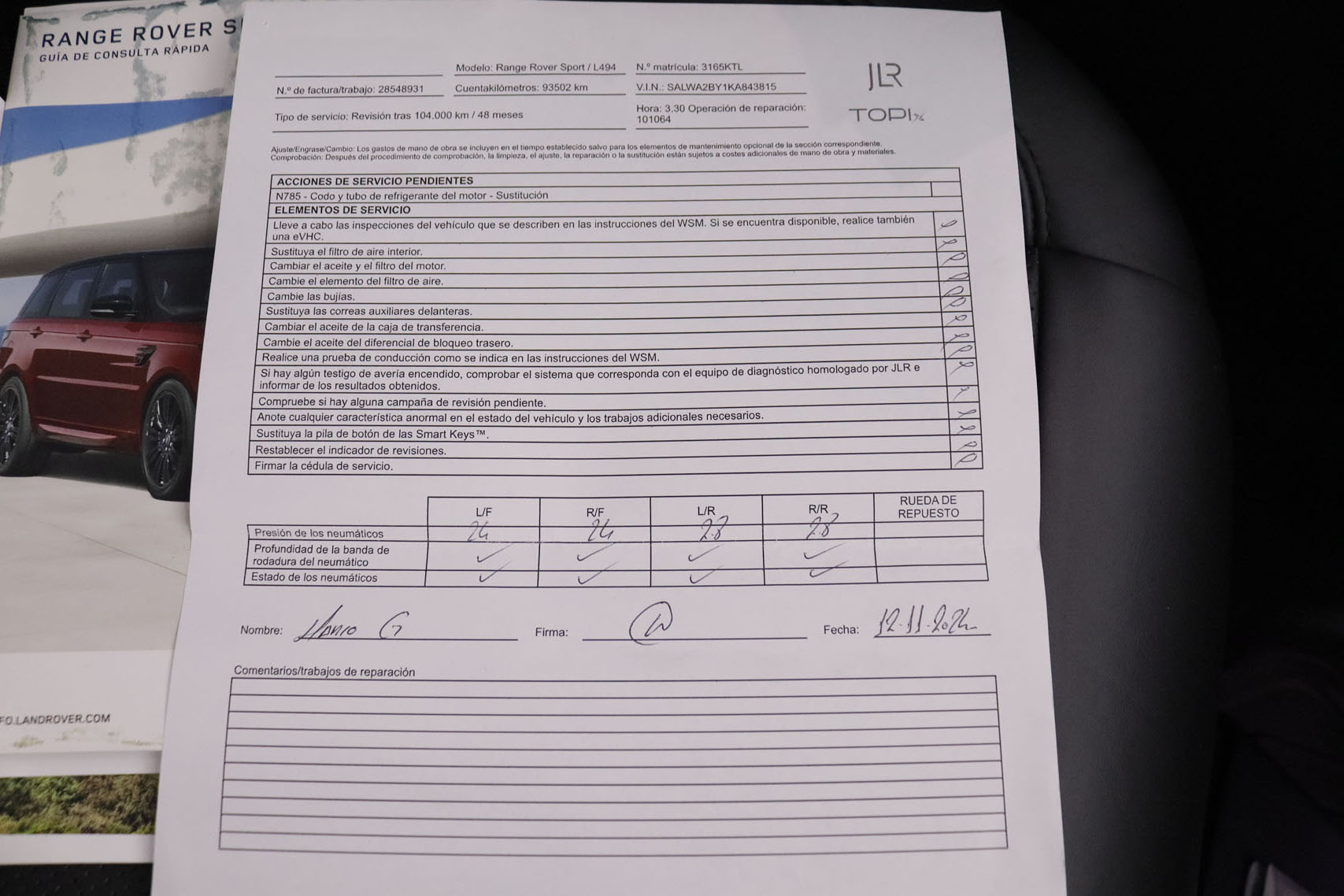 Land Rover Range Rover Sport 2.0 P400 PHEV SI4 HSE AUTO 404CV 5P # IVA DEDUCIBLE, CUERO, TECHO PANORAMICO, NAVY foto 41