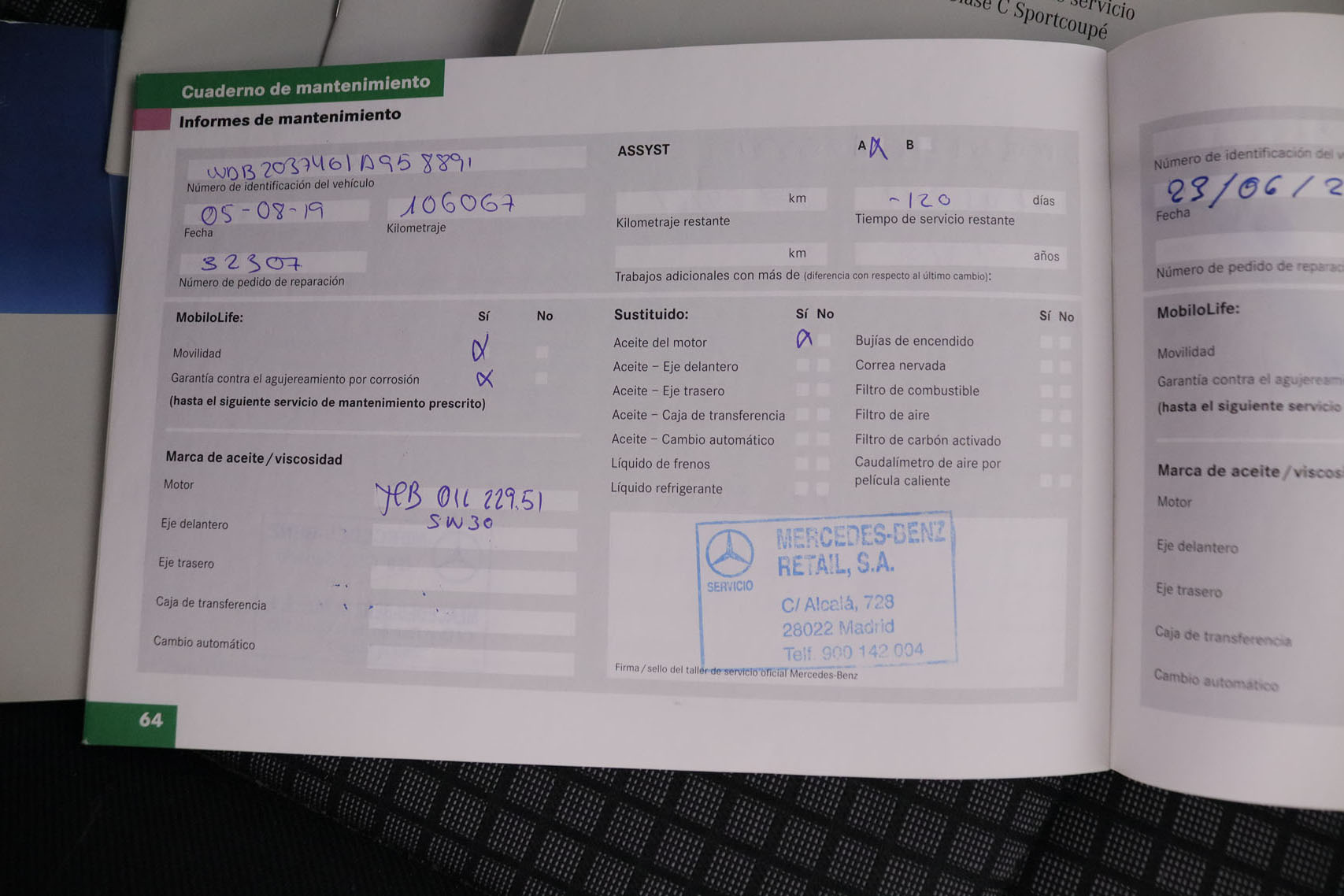 Mercedes-benz C 180 CLASE C C180K SPORTCOUPE AUTO 143CV 3P foto 26