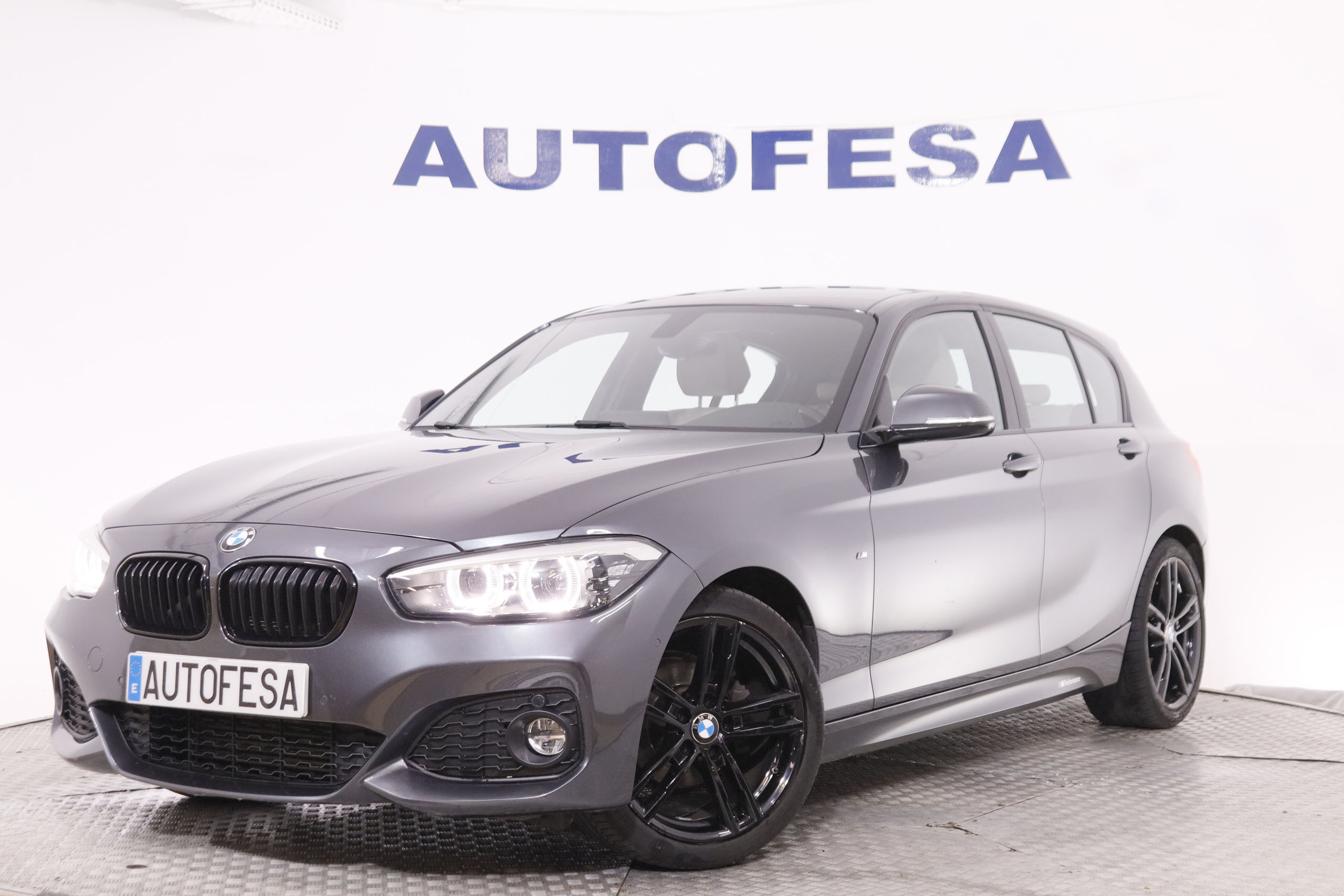BMW 118 SERIE 1 118I M SPORT 136CV 5P # CUERO, NAVY, PARKTRONIC foto 1