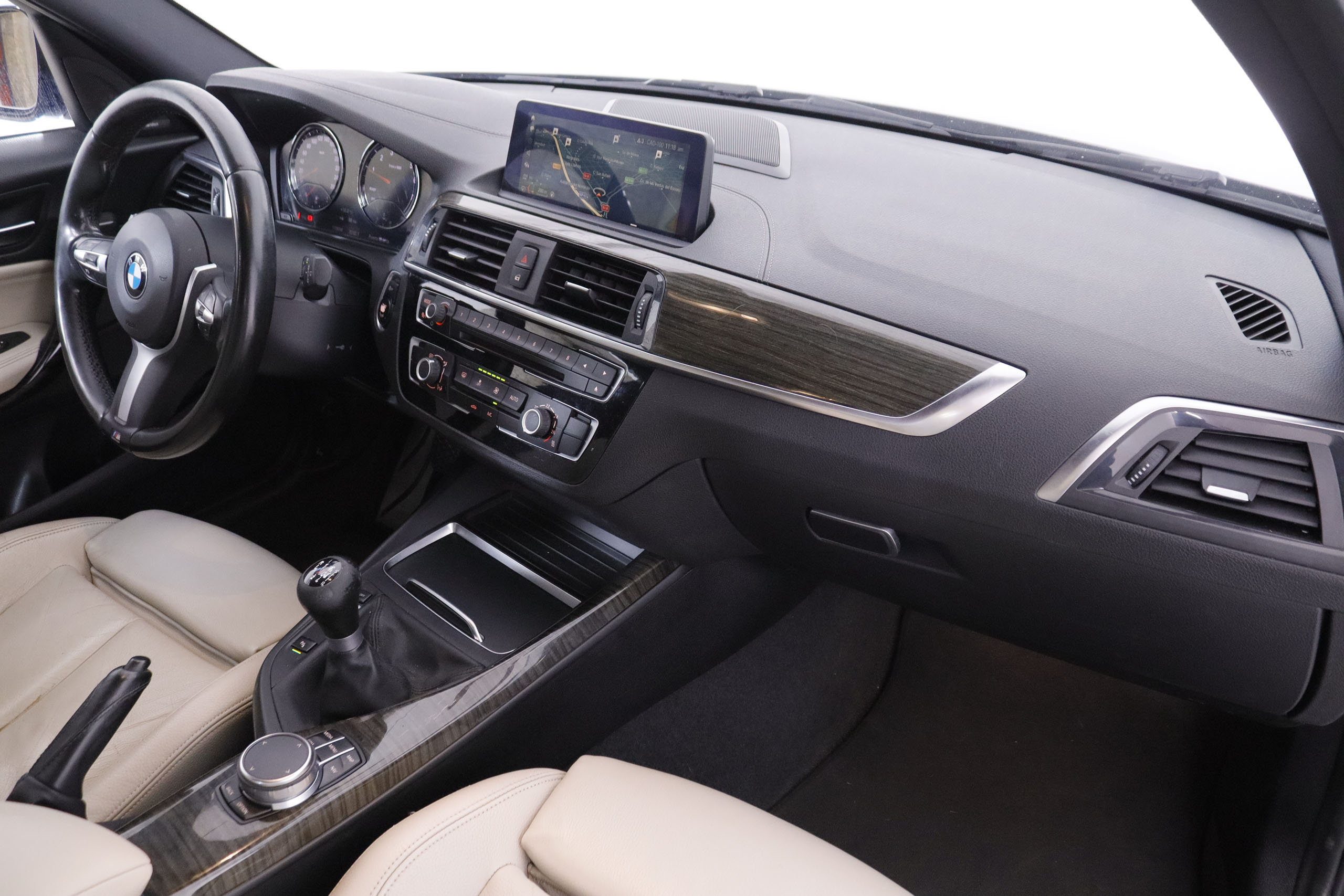 BMW 118 SERIE 1 118I M SPORT 136CV 5P # CUERO, NAVY, PARKTRONIC foto 15