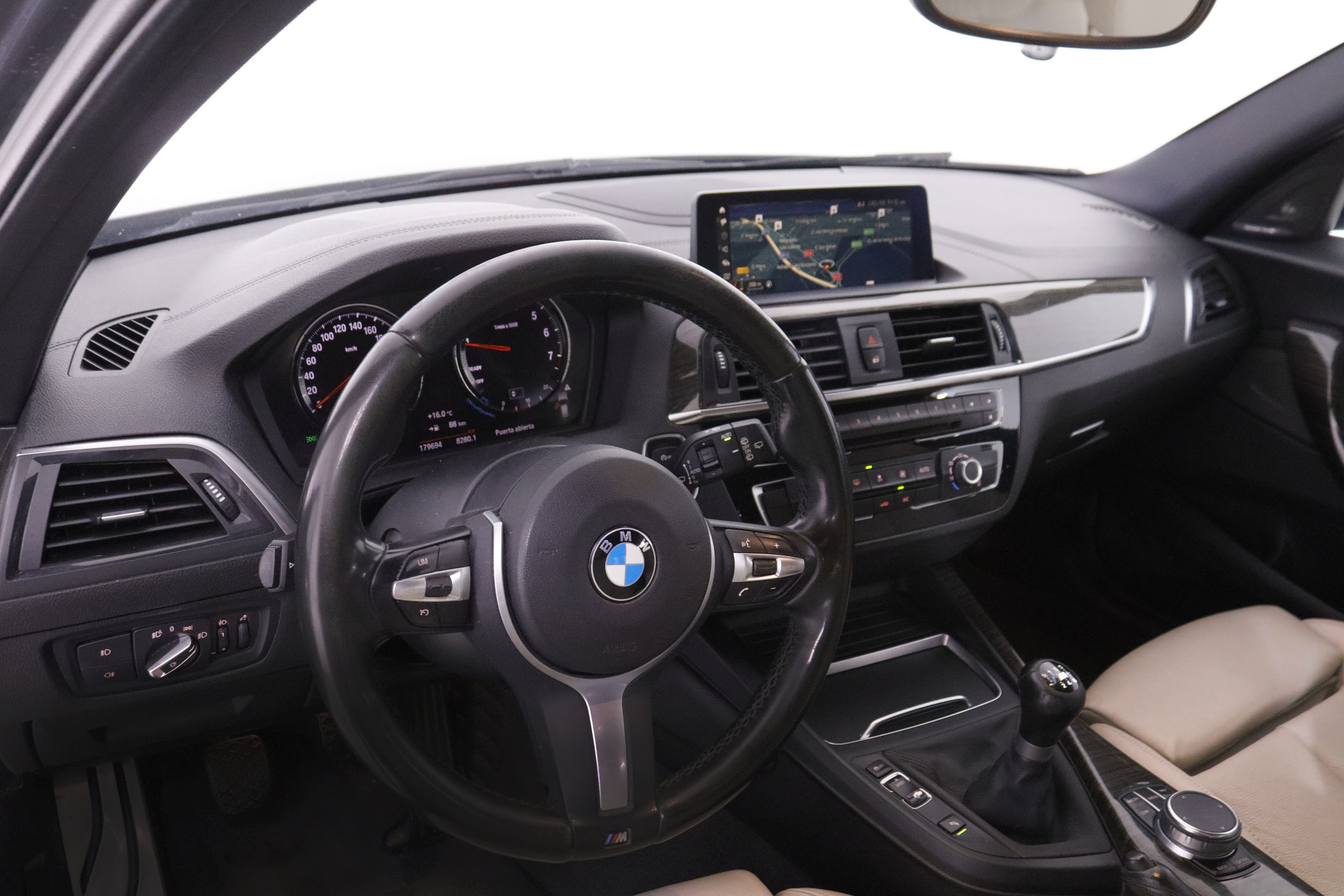 BMW 118 SERIE 1 118I M SPORT 136CV 5P # CUERO, NAVY, PARKTRONIC foto 14