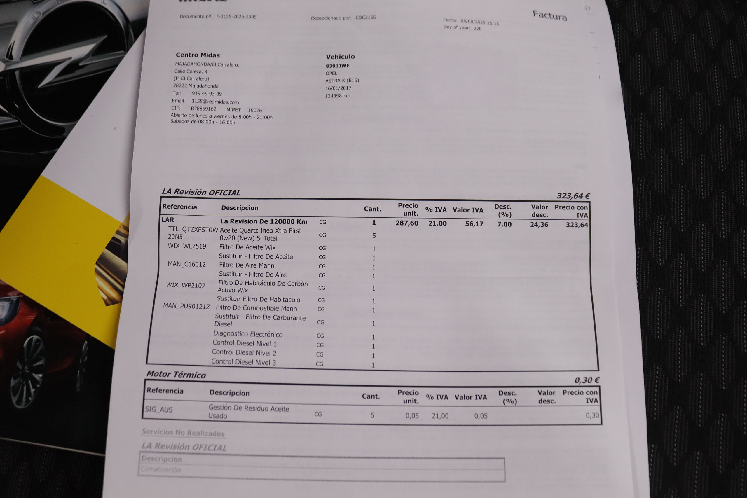 Opel Astra 1.6 CDTI 110CV BUSINESS 5P # LIBRO REVISION foto 23