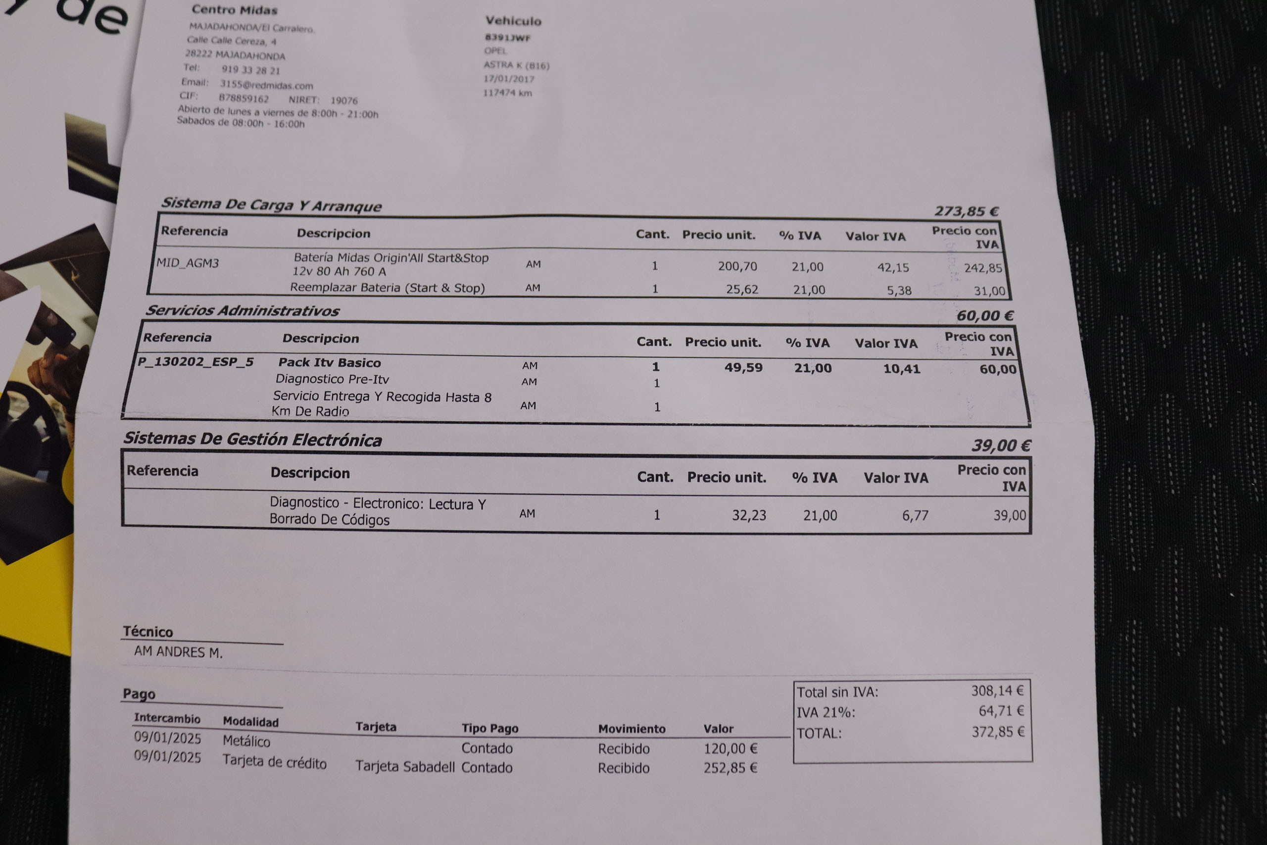 Opel Astra 1.6 CDTI 110CV BUSINESS 5P # LIBRO REVISION foto 24