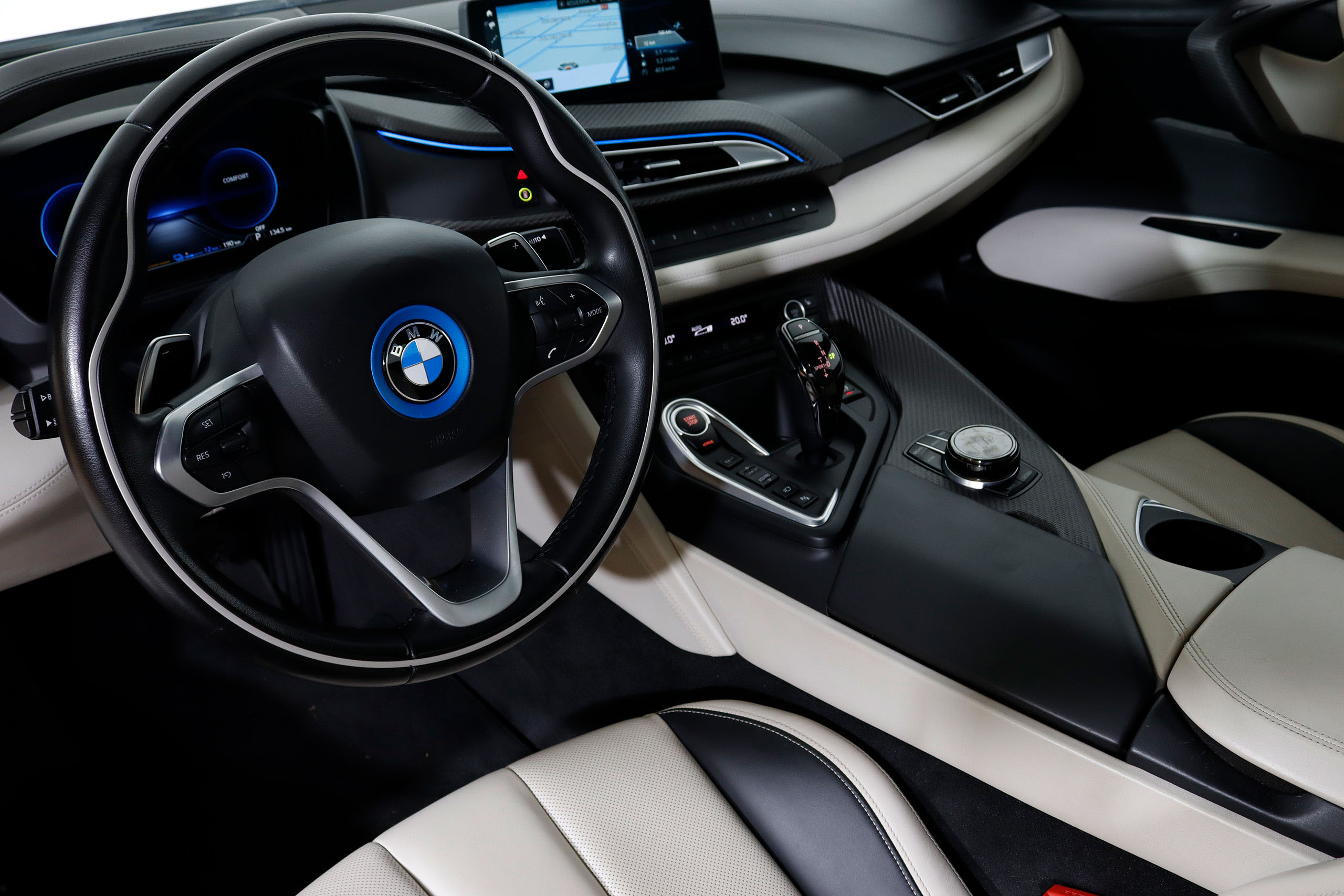 BMW I8 Roadster Híbrido Enchufable 367cv Auto 2P # CUERO, NAVY, FAROS LED foto 7